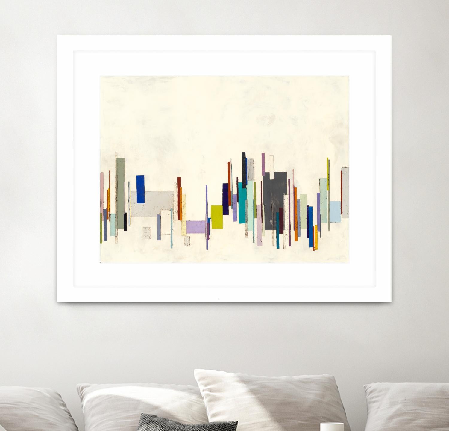 Copenhagen by Laura Van Horne on GIANT ART - whites & creams geometric shapes
