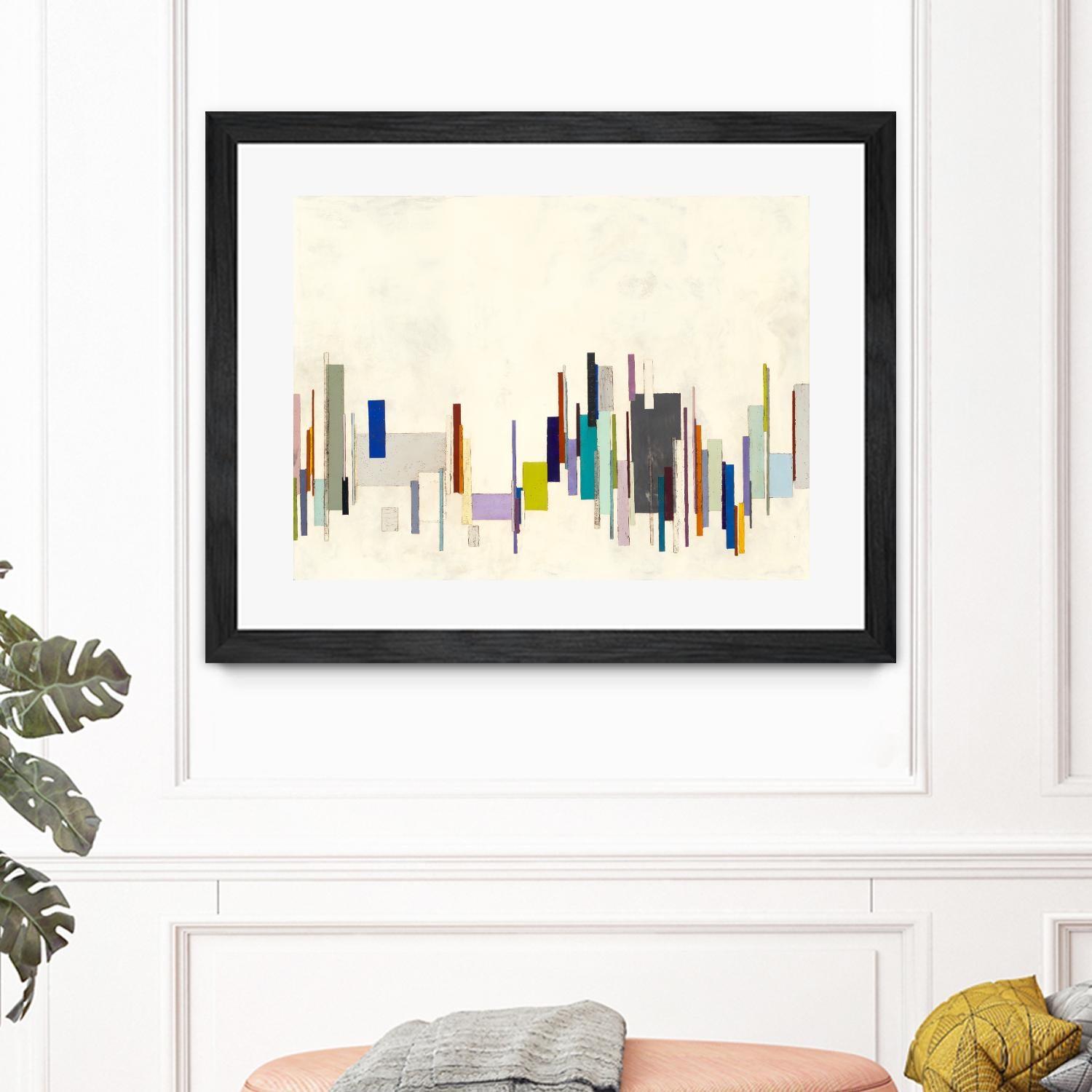 Copenhagen by Laura Van Horne on GIANT ART - whites & creams geometric shapes