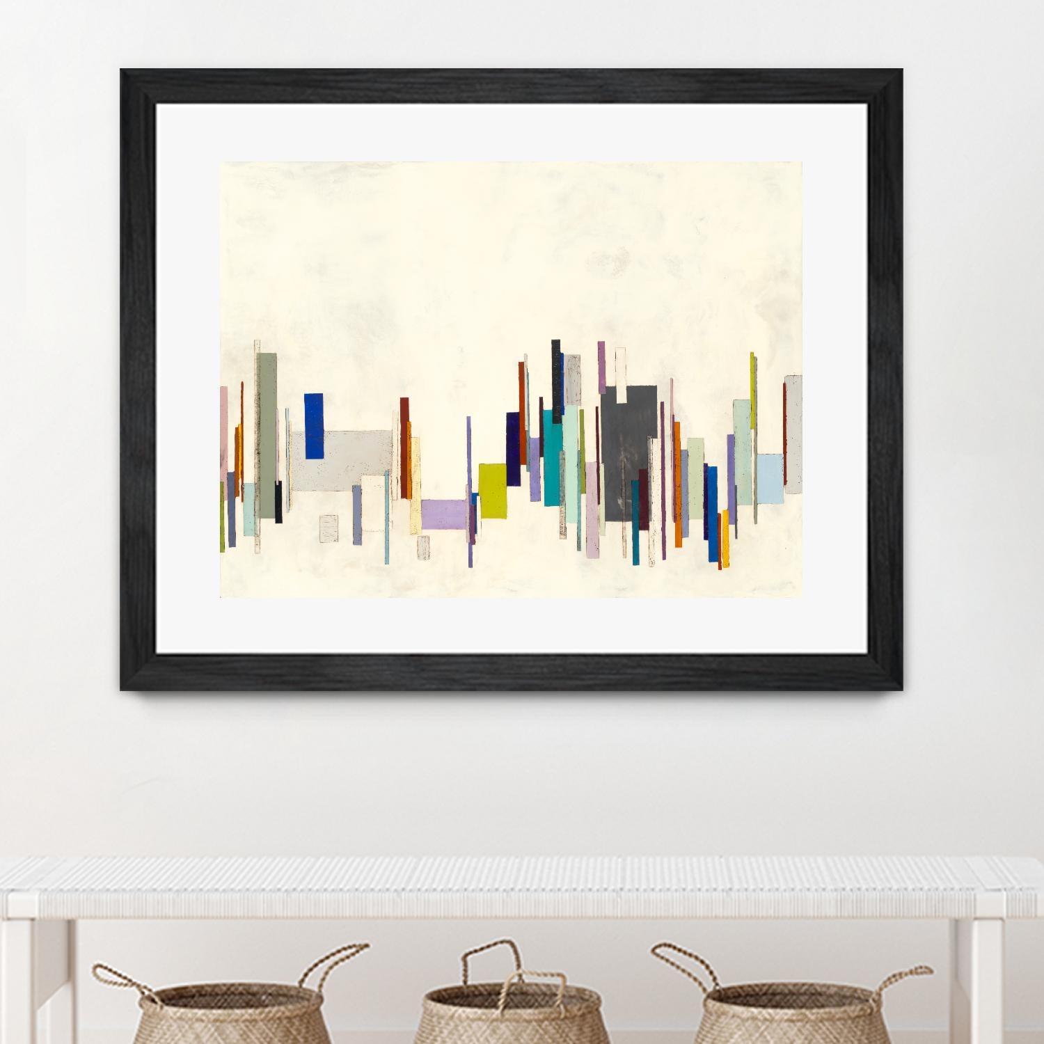 Copenhagen by Laura Van Horne on GIANT ART - whites & creams geometric shapes