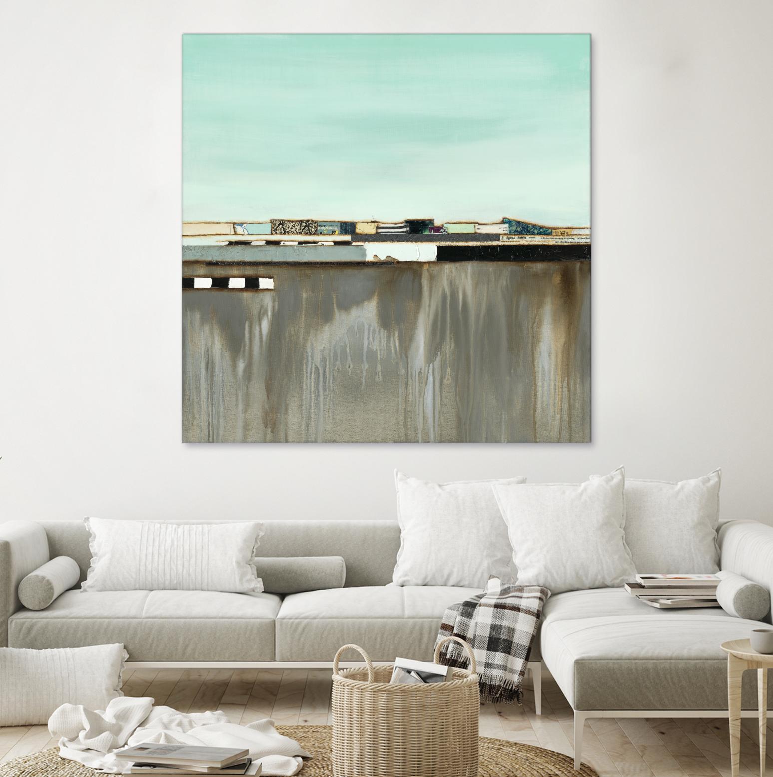 The Hood by Laura Van Horne on GIANT ART - blues abstracted landscapes