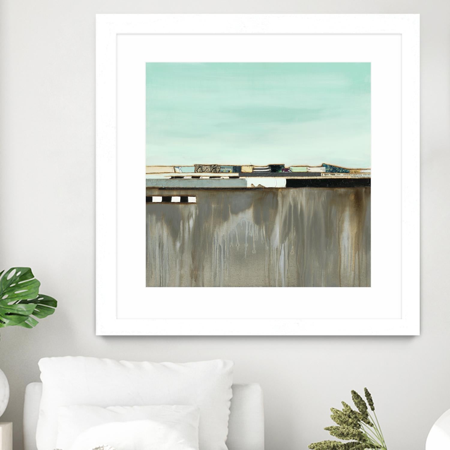 The Hood by Laura Van Horne on GIANT ART - blues abstracted landscapes