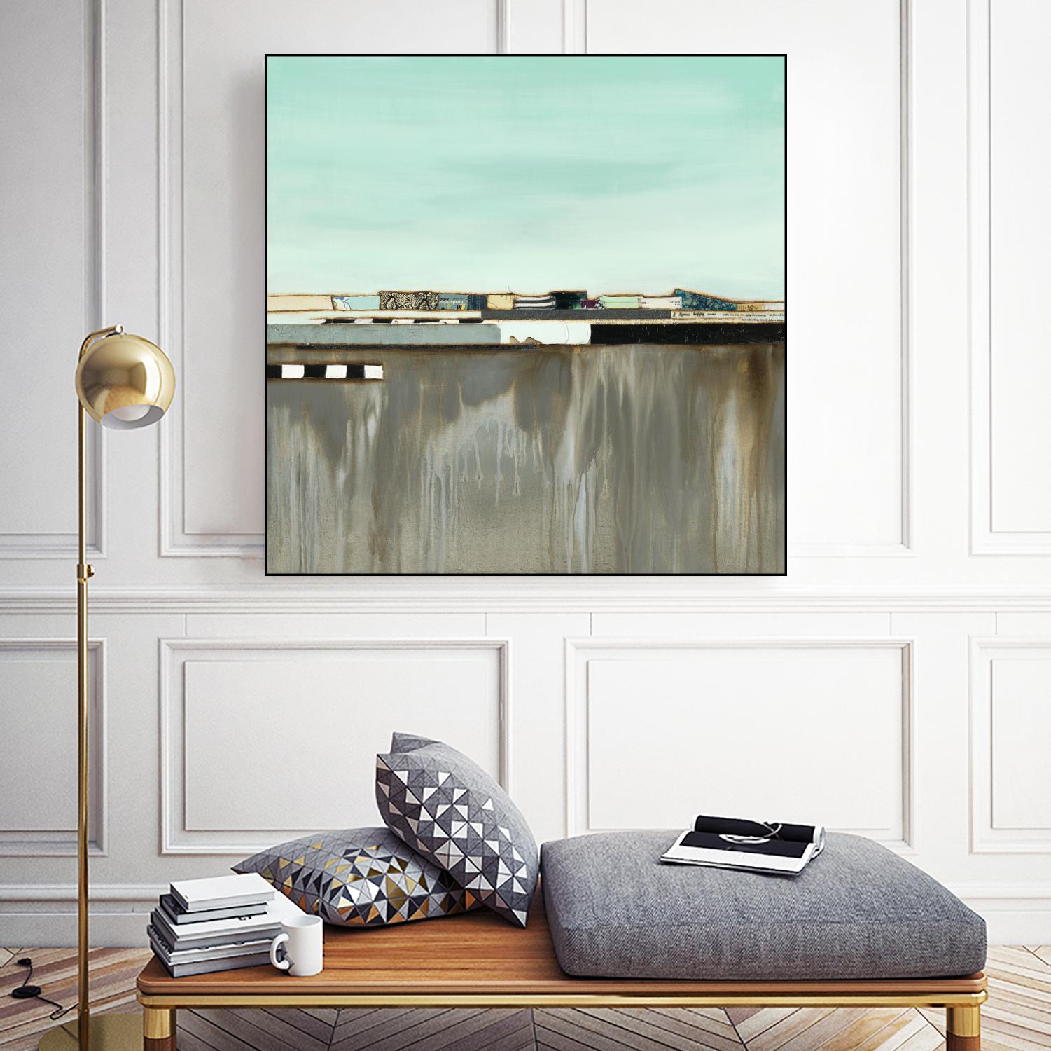 The Hood by Laura Van Horne on GIANT ART - blues abstracted landscapes