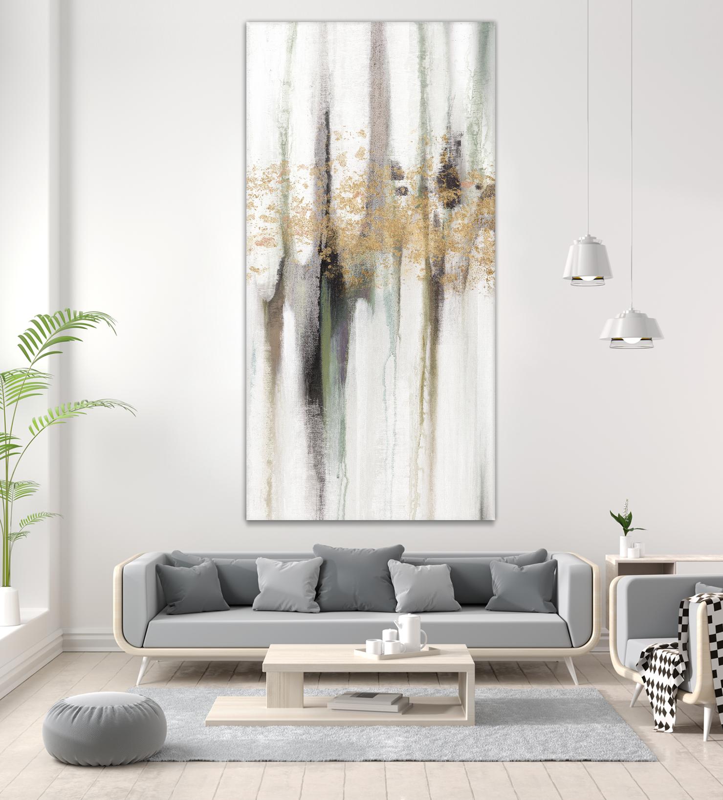 Falling Gold Leaf I by Studio W on GIANT ART - abstract