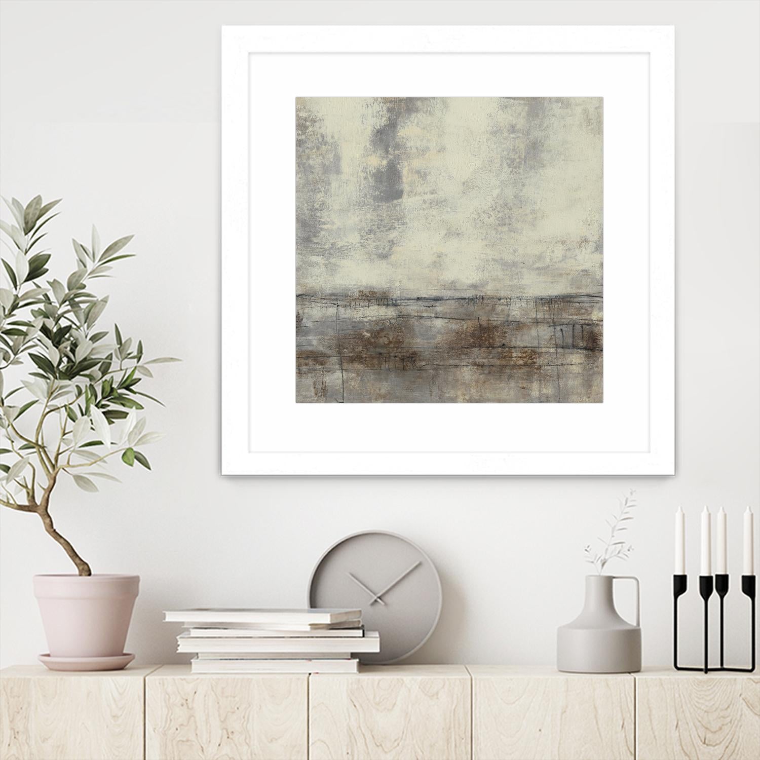 Neutral Plane II by Jennifer Goldberger on GIANT ART - brown abstract