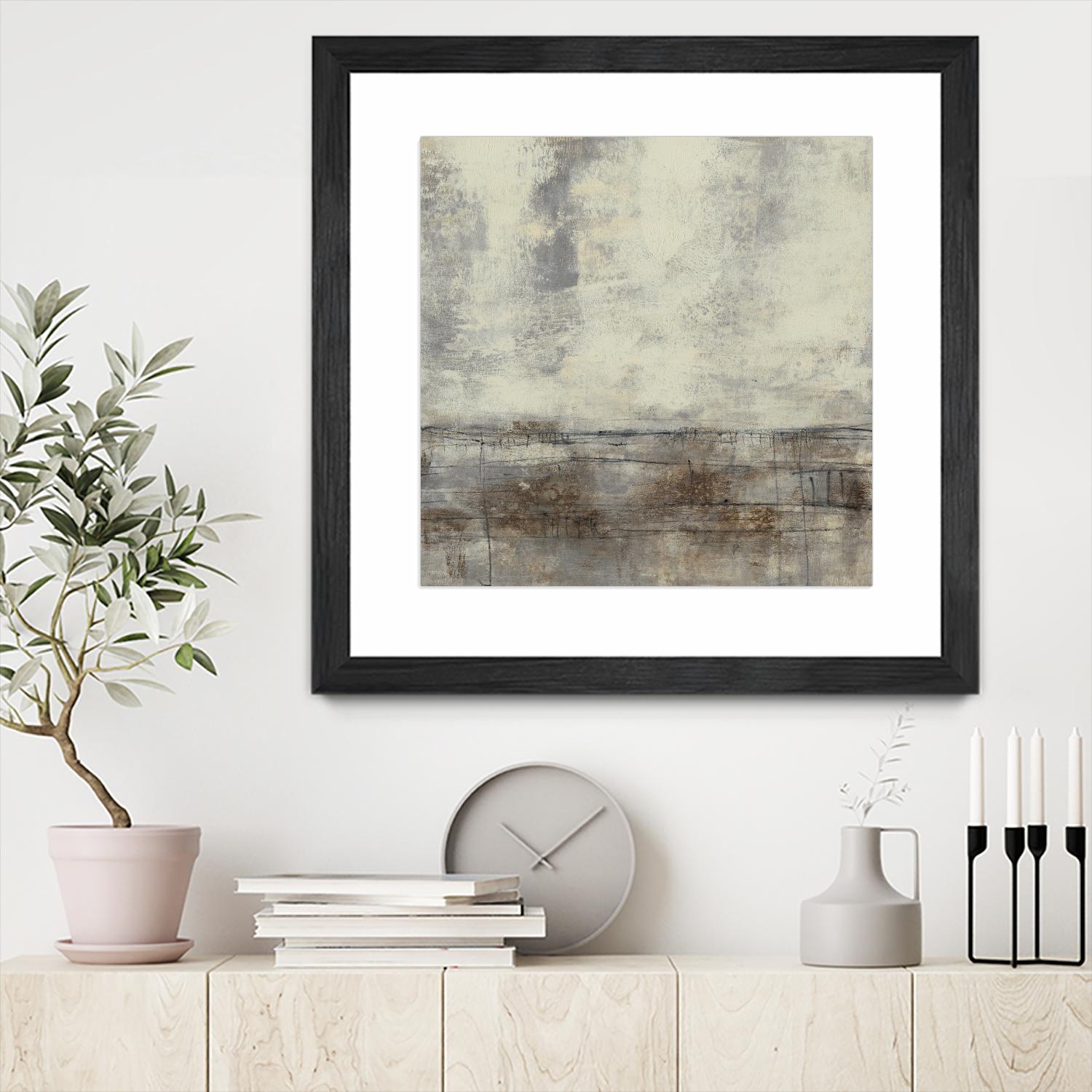 Neutral Plane II by Jennifer Goldberger on GIANT ART - brown abstract