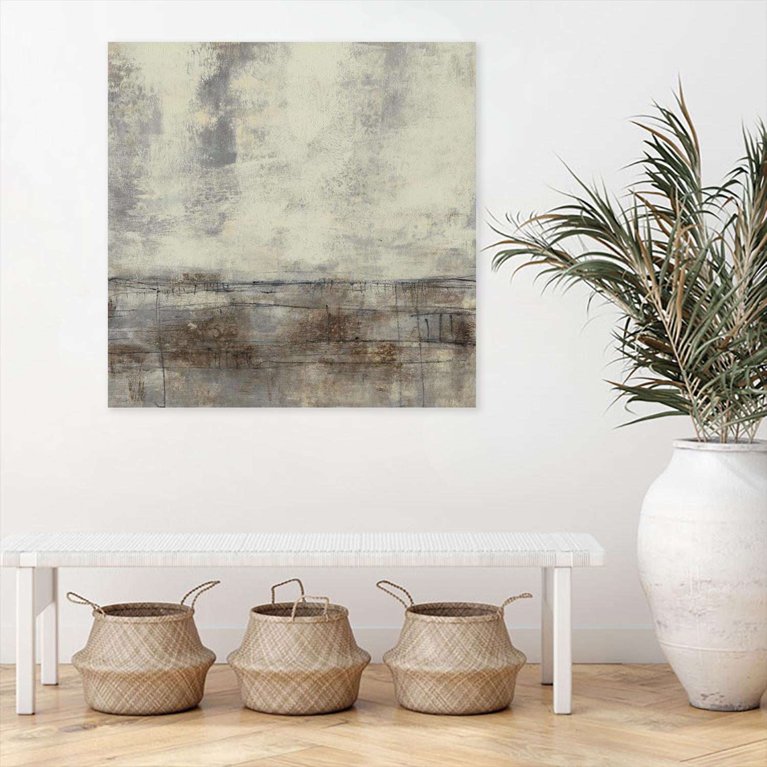 Neutral Plane II by Jennifer Goldberger on GIANT ART - brown abstract