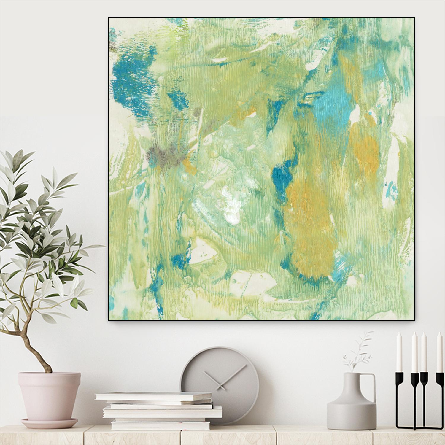 World Wind II by Tim OToole on GIANT ART - green abstract
