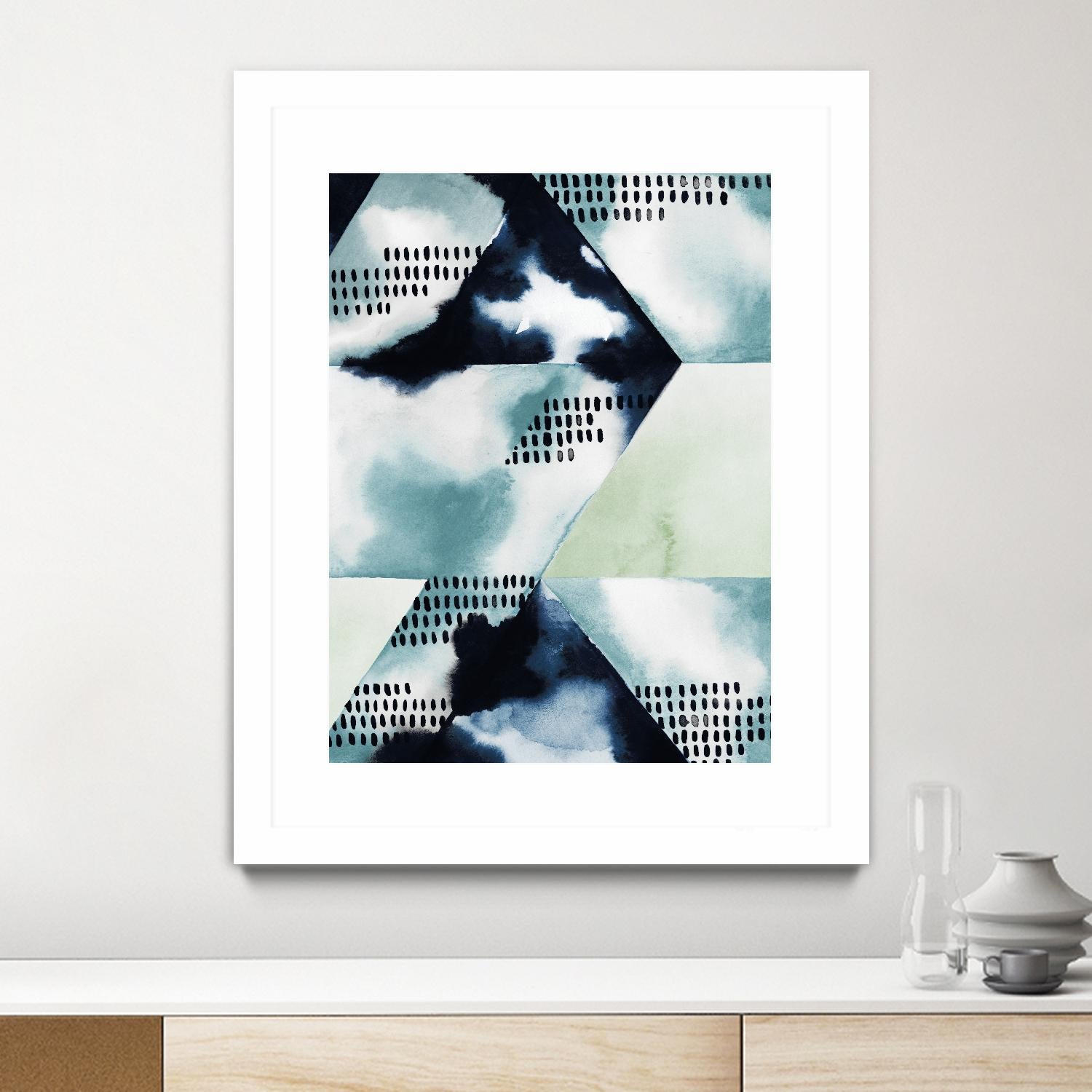 Blue Billow I by Grace Popp on GIANT ART - blue abstract