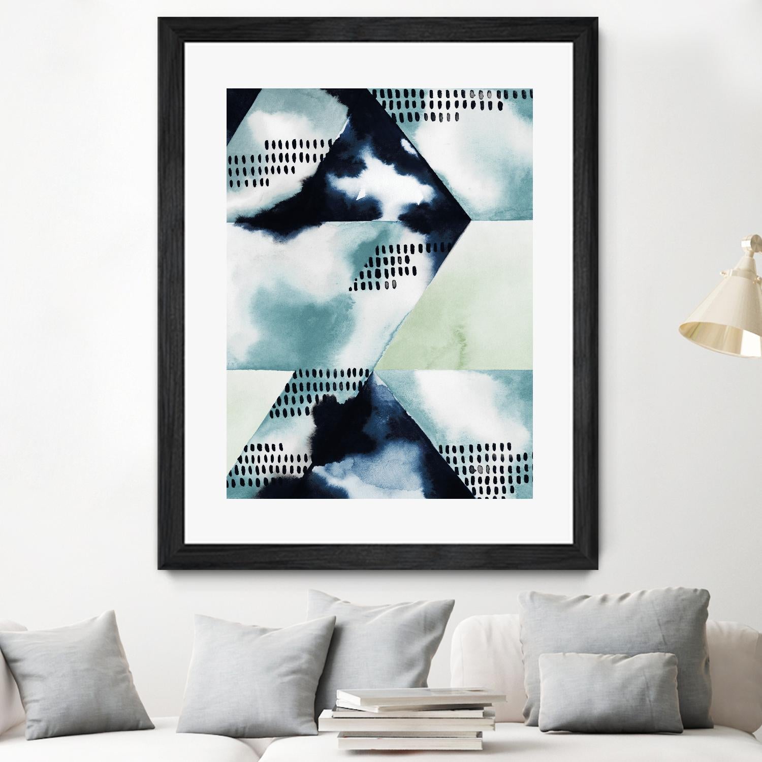 Blue Billow I by Grace Popp on GIANT ART - blue abstract