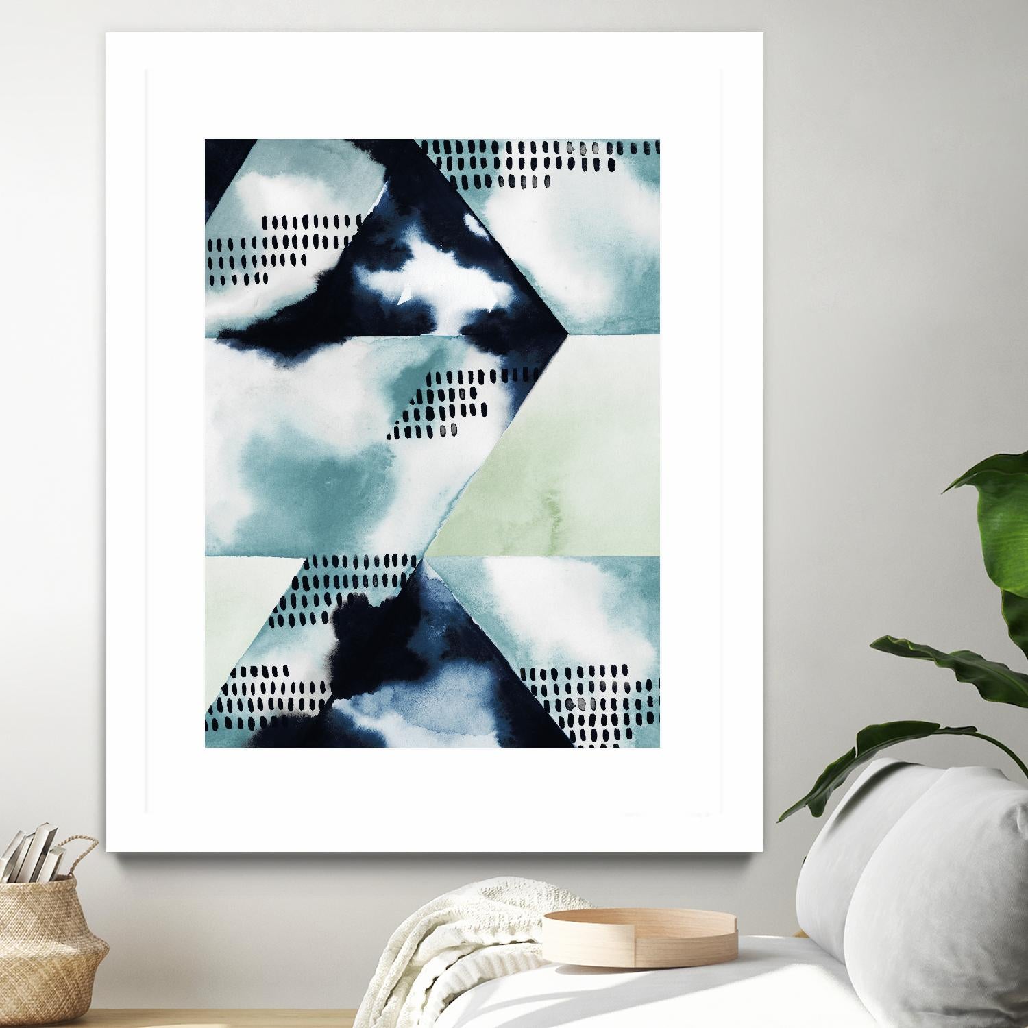 Blue Billow I by Grace Popp on GIANT ART - blue abstract