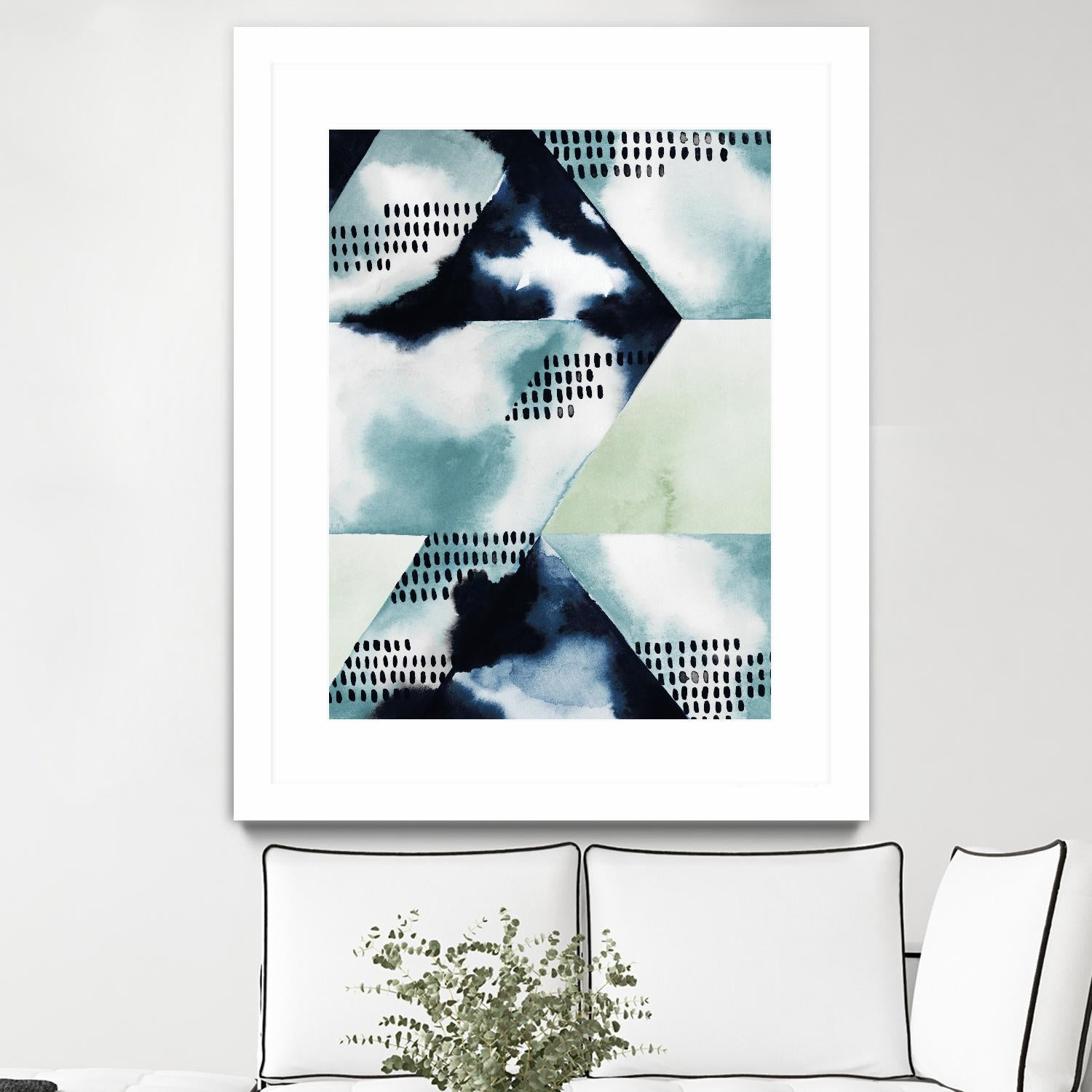 Blue Billow I by Grace Popp on GIANT ART - blue abstract