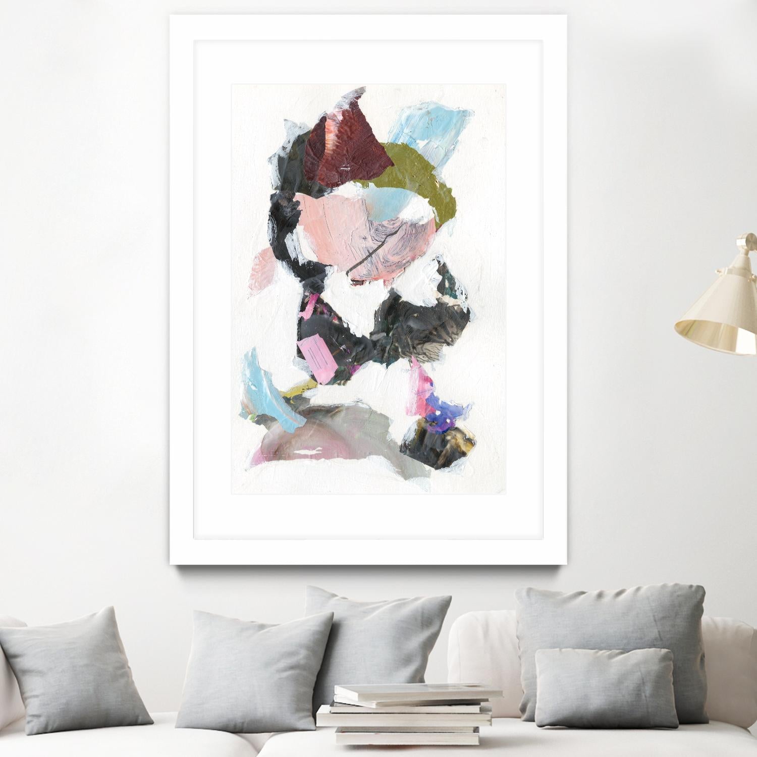 Sonata I by Jodi Fuchs on GIANT ART - pink abstract