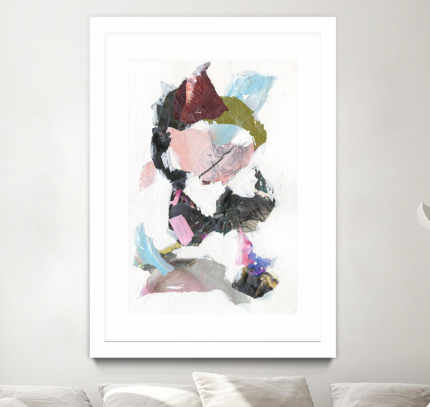 Sonata I by Jodi Fuchs on GIANT ART - pink abstract