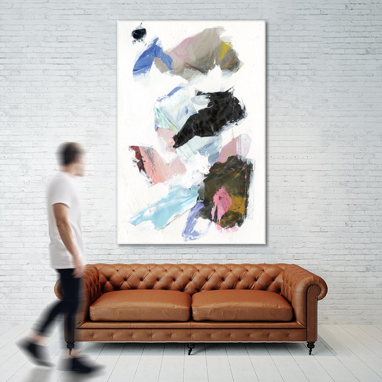 Sonata II by Jodi Fuchs on GIANT ART - pink abstract