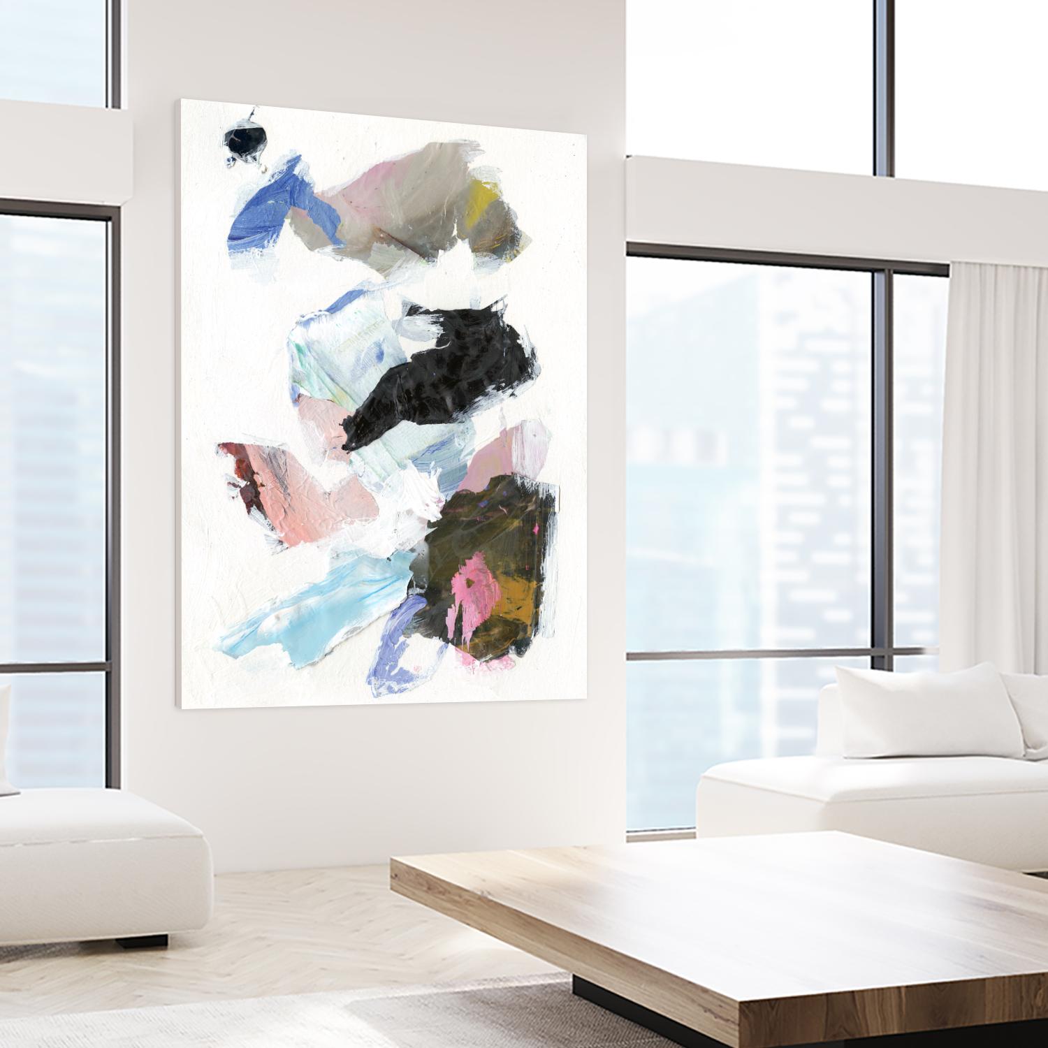 Sonata II by Jodi Fuchs on GIANT ART - pink abstract