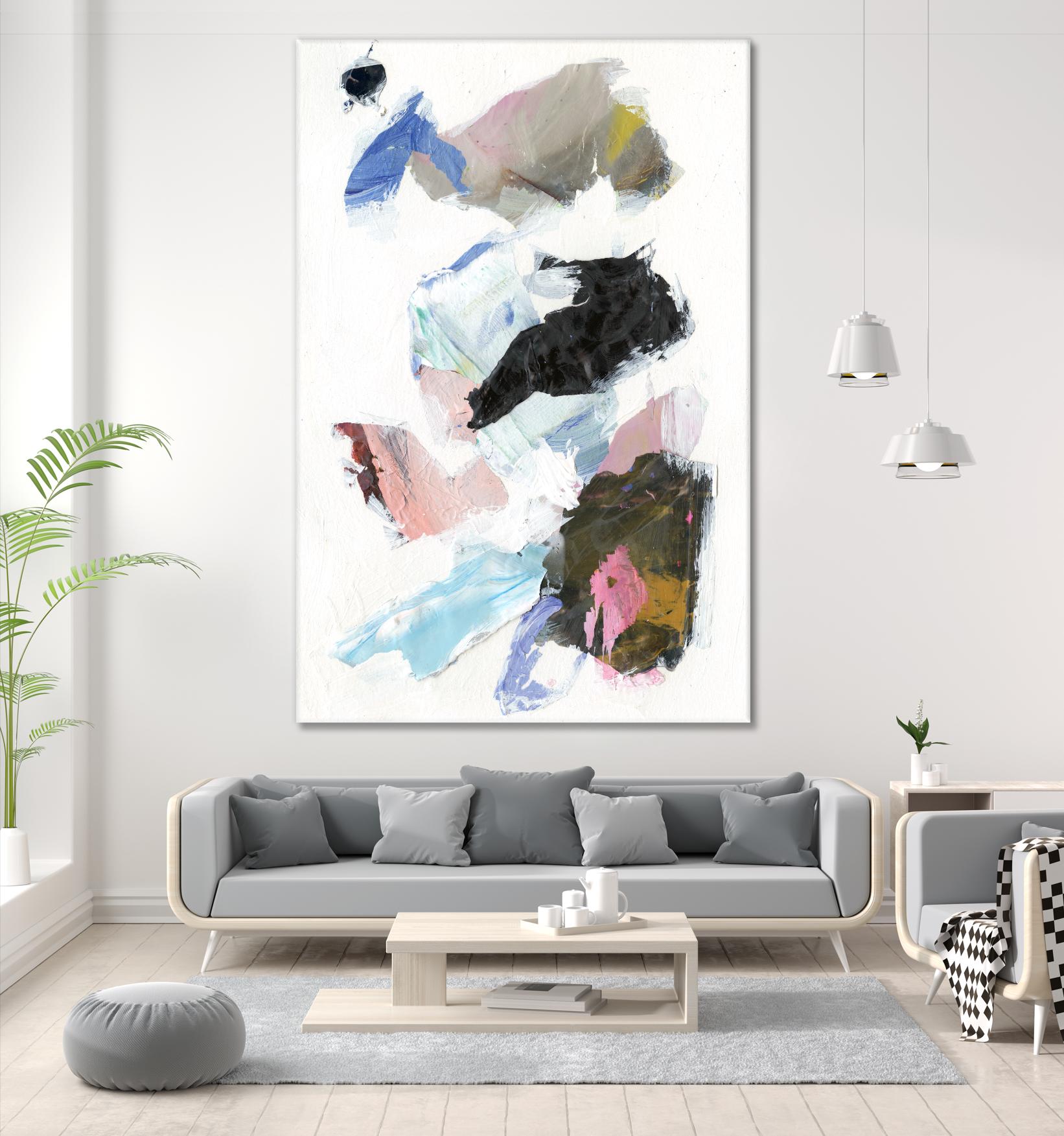 Sonata II by Jodi Fuchs on GIANT ART - pink abstract