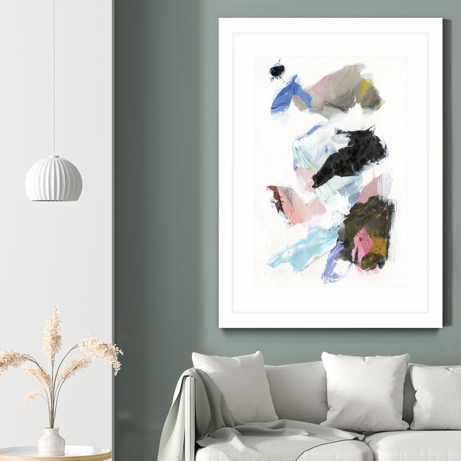 Sonata II by Jodi Fuchs on GIANT ART - pink abstract