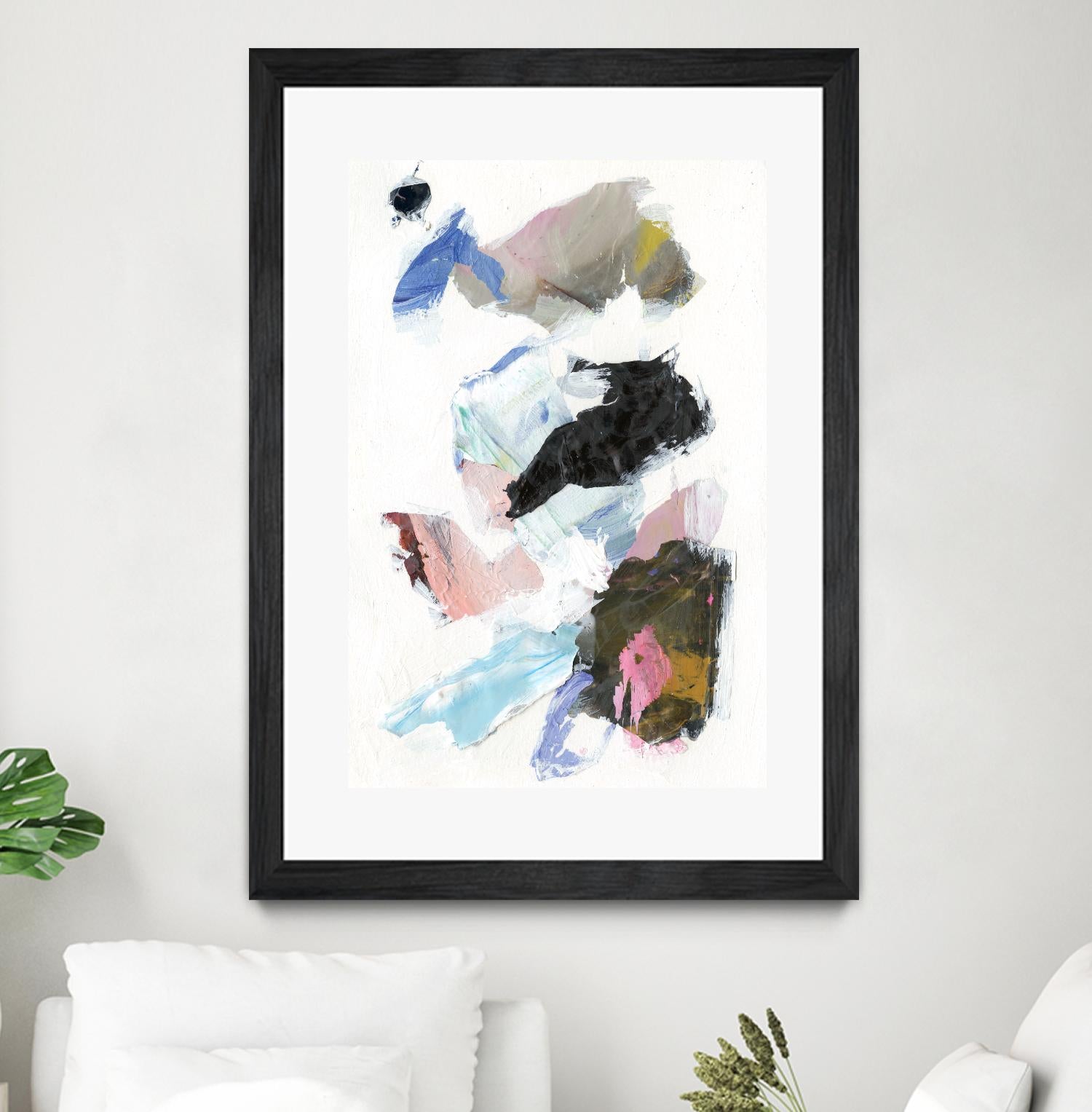 Sonata II by Jodi Fuchs on GIANT ART - pink abstract