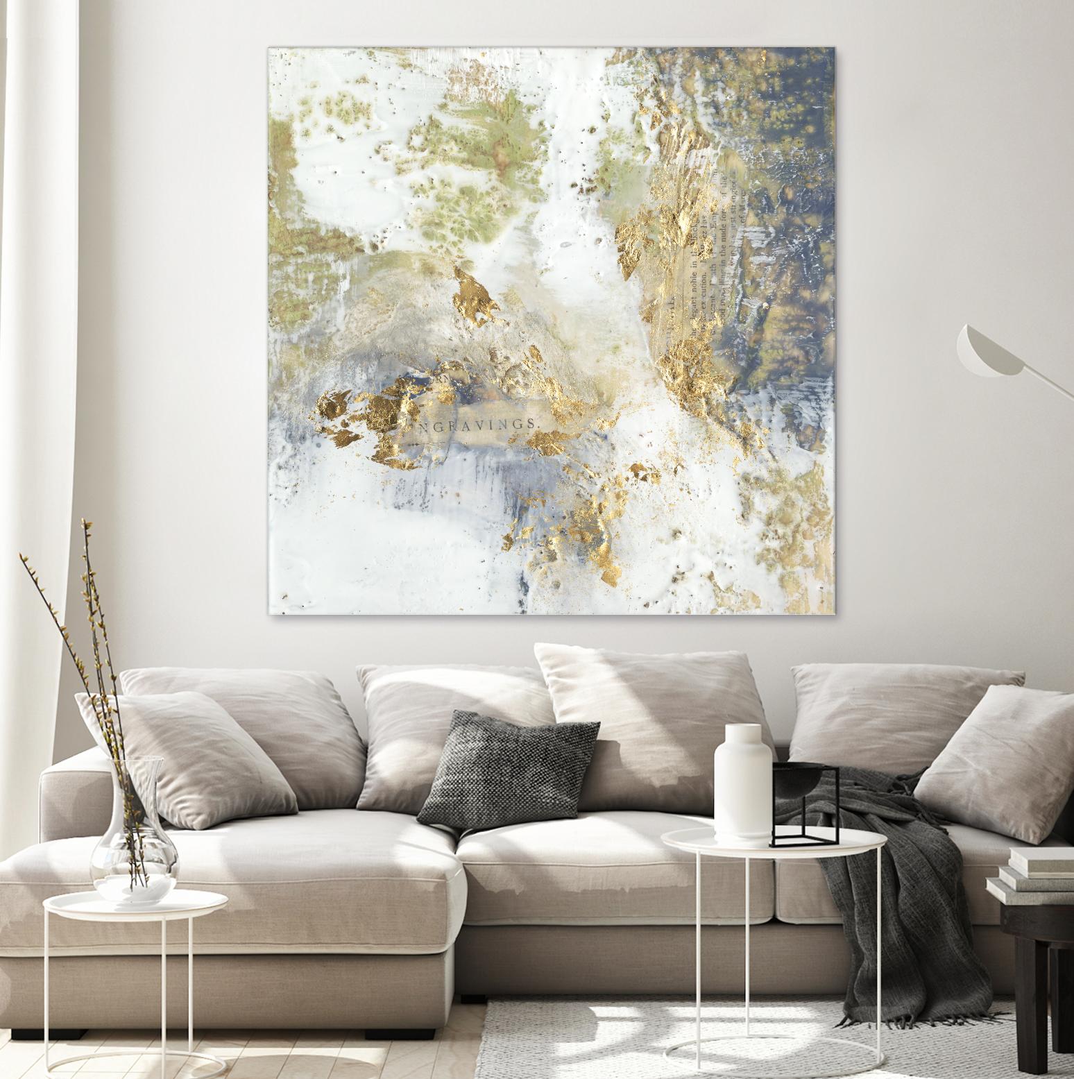 Gilded Aerial by Jennifer Goldberger on GIANT ART - abstract