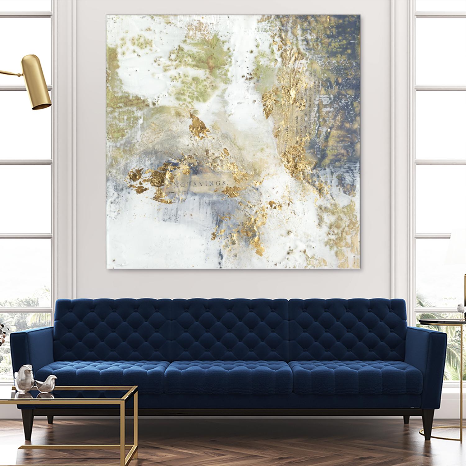 Gilded Aerial by Jennifer Goldberger on GIANT ART - abstract