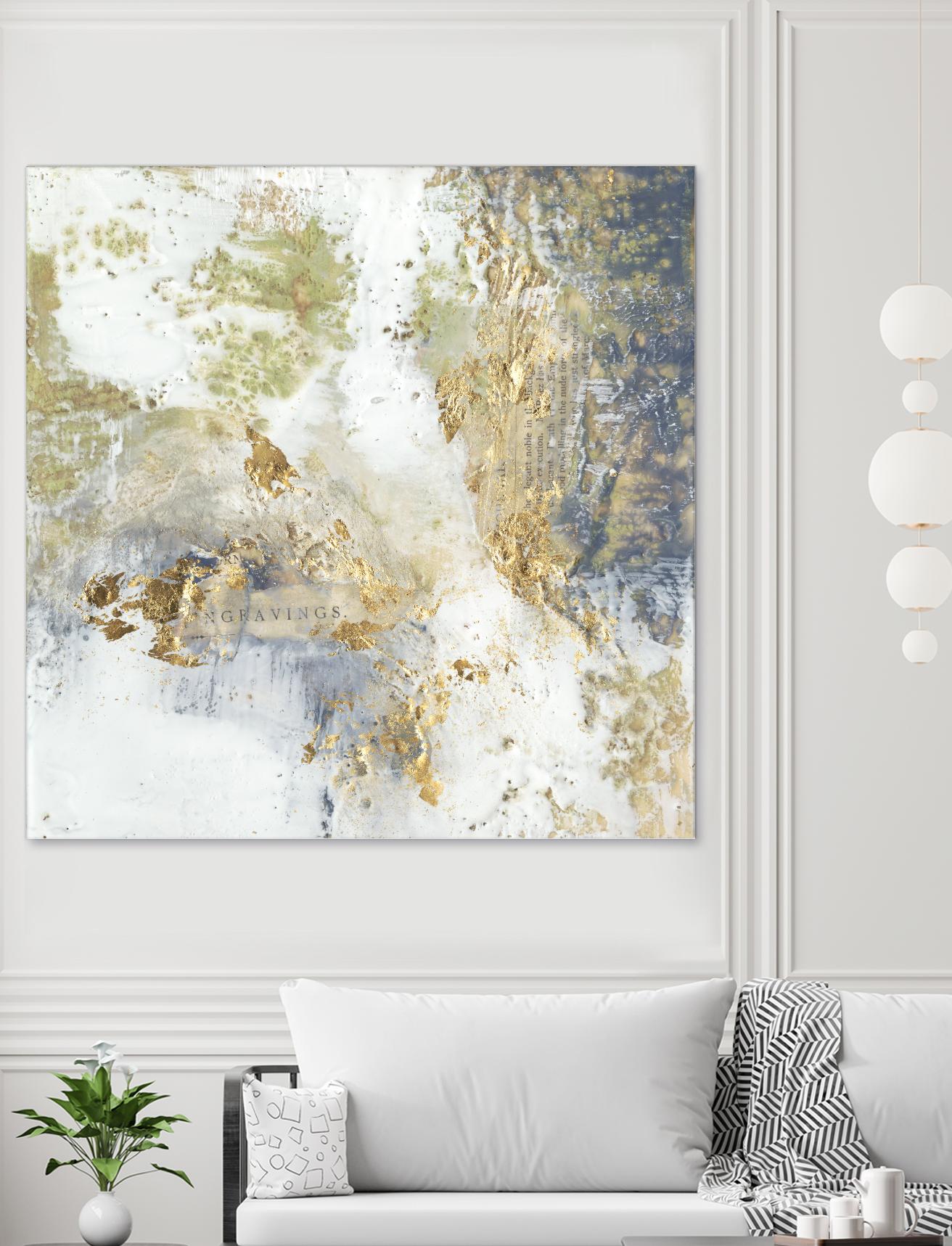Gilded Aerial by Jennifer Goldberger on GIANT ART - abstract