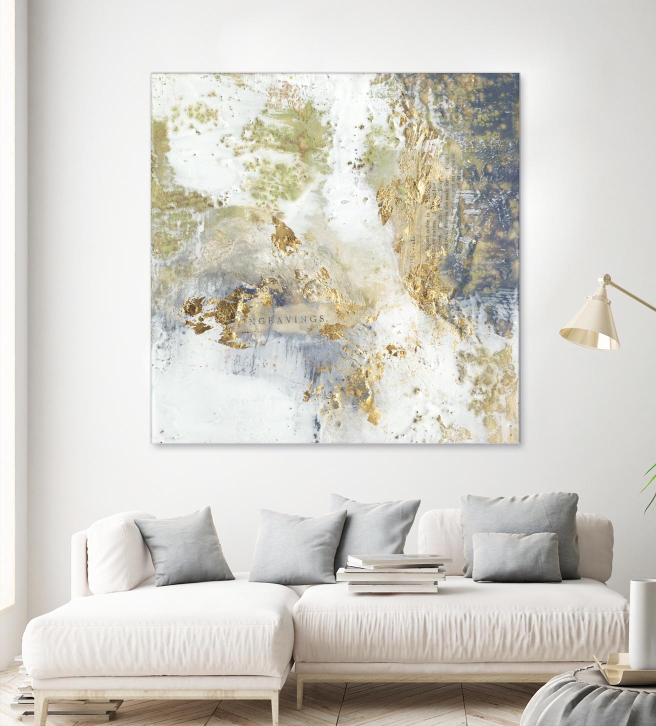 Gilded Aerial by Jennifer Goldberger on GIANT ART - abstract