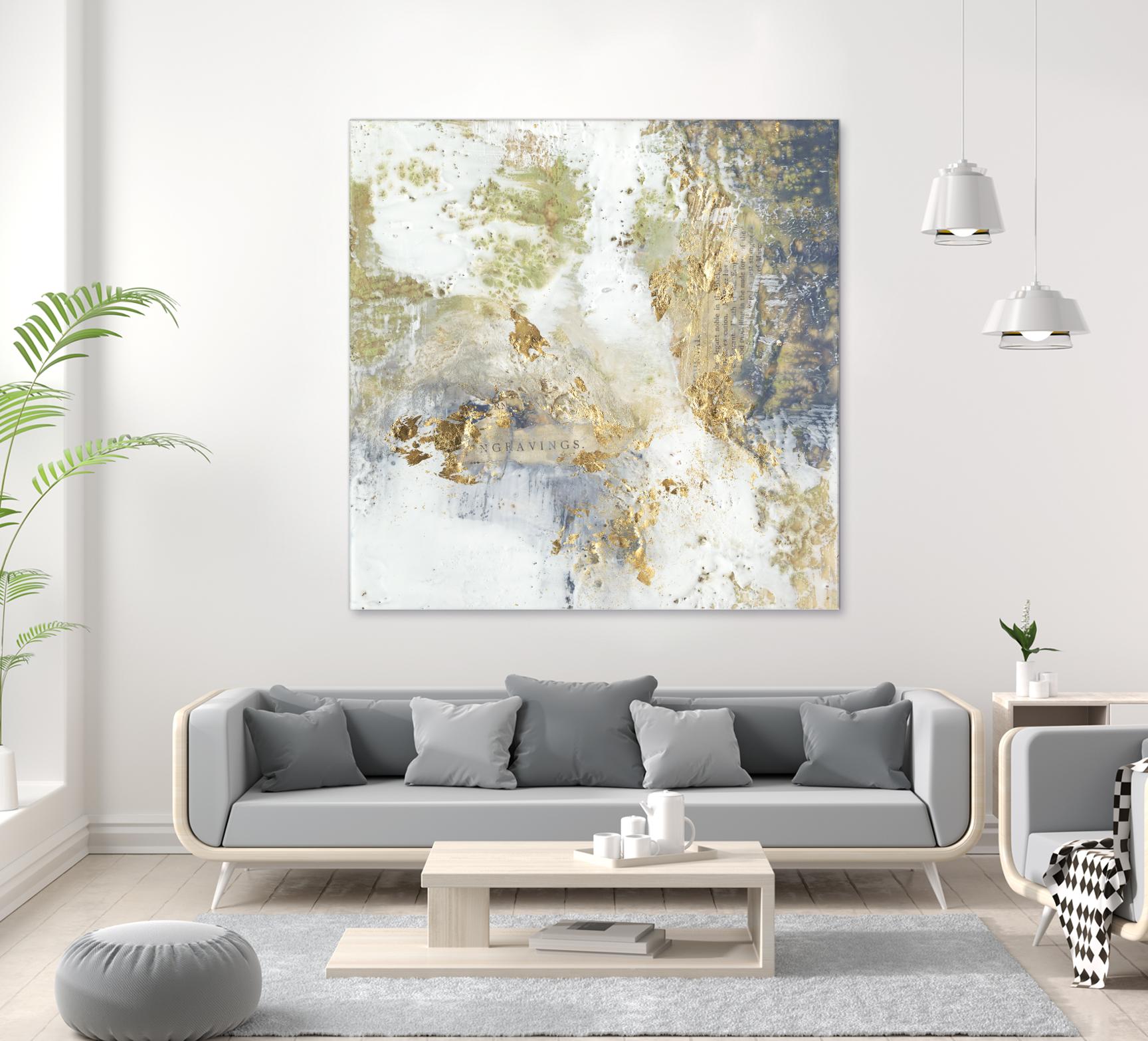 Gilded Aerial by Jennifer Goldberger on GIANT ART - abstract