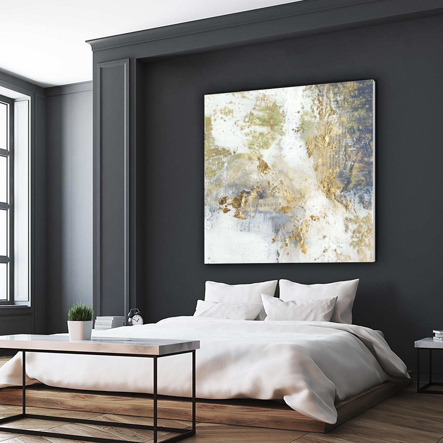 Gilded Aerial by Jennifer Goldberger on GIANT ART - abstract