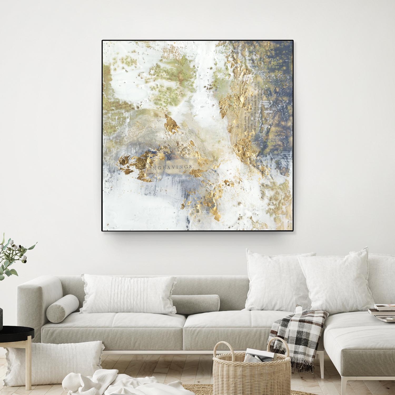 Gilded Aerial by Jennifer Goldberger on GIANT ART - abstract