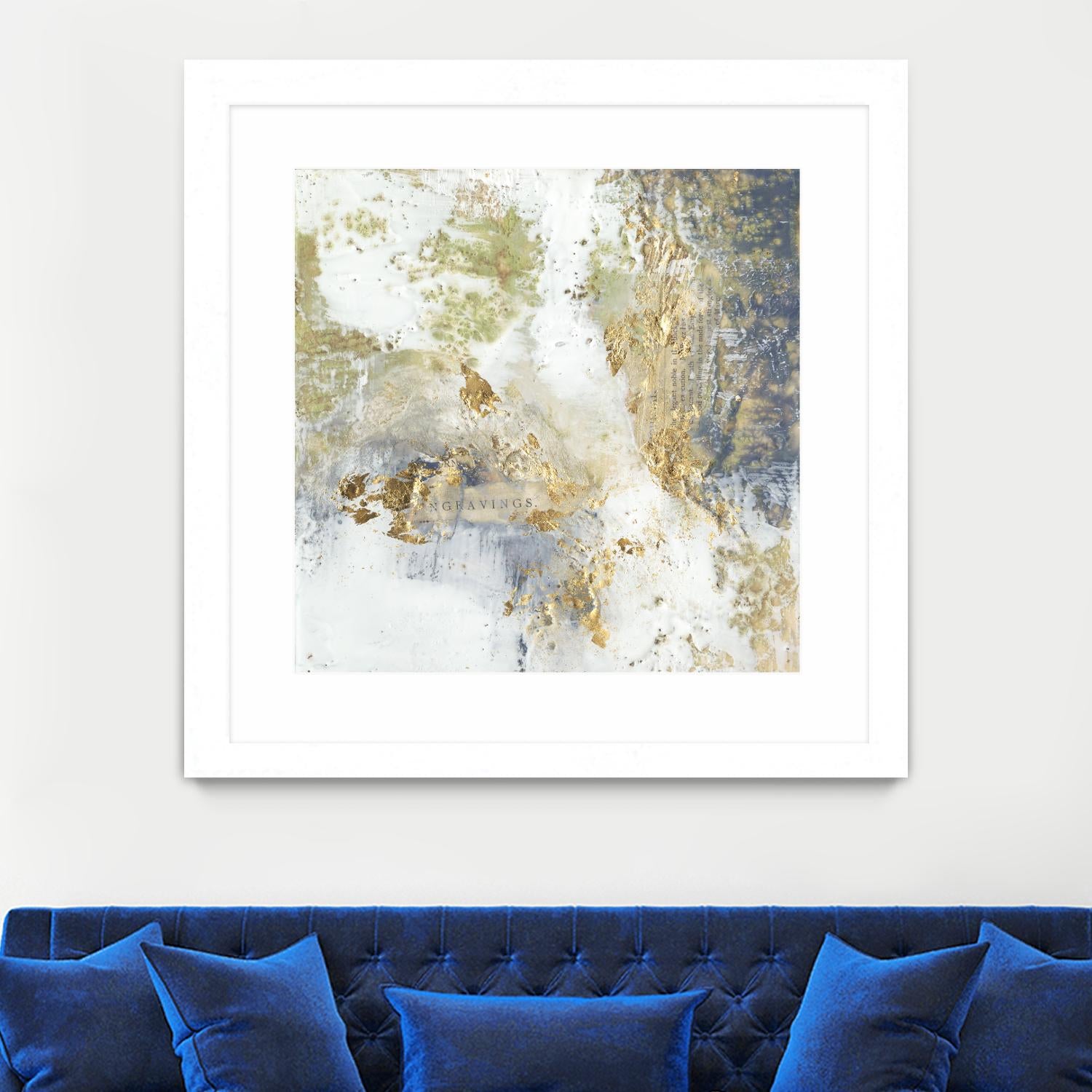 Gilded Aerial by Jennifer Goldberger on GIANT ART - abstract