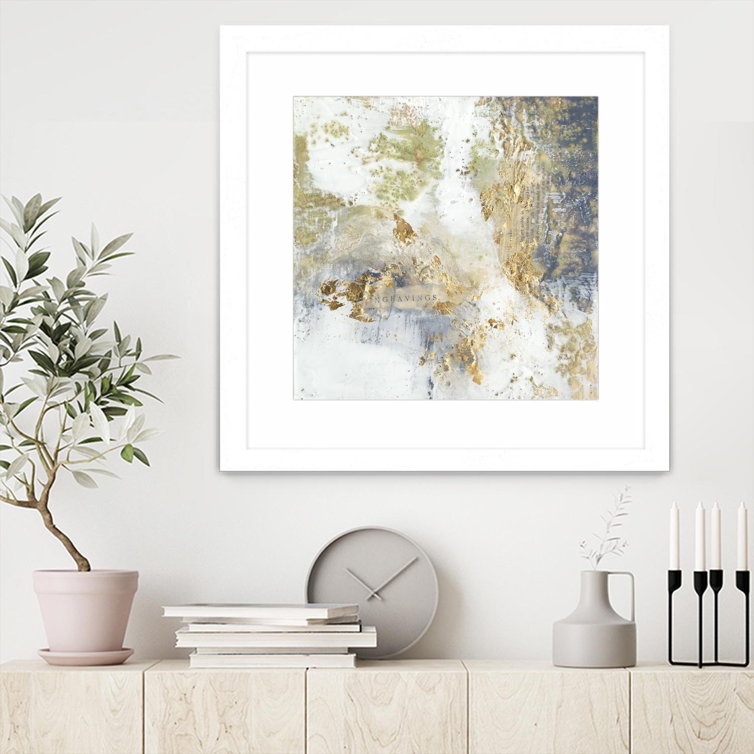 Gilded Aerial by Jennifer Goldberger on GIANT ART - abstract