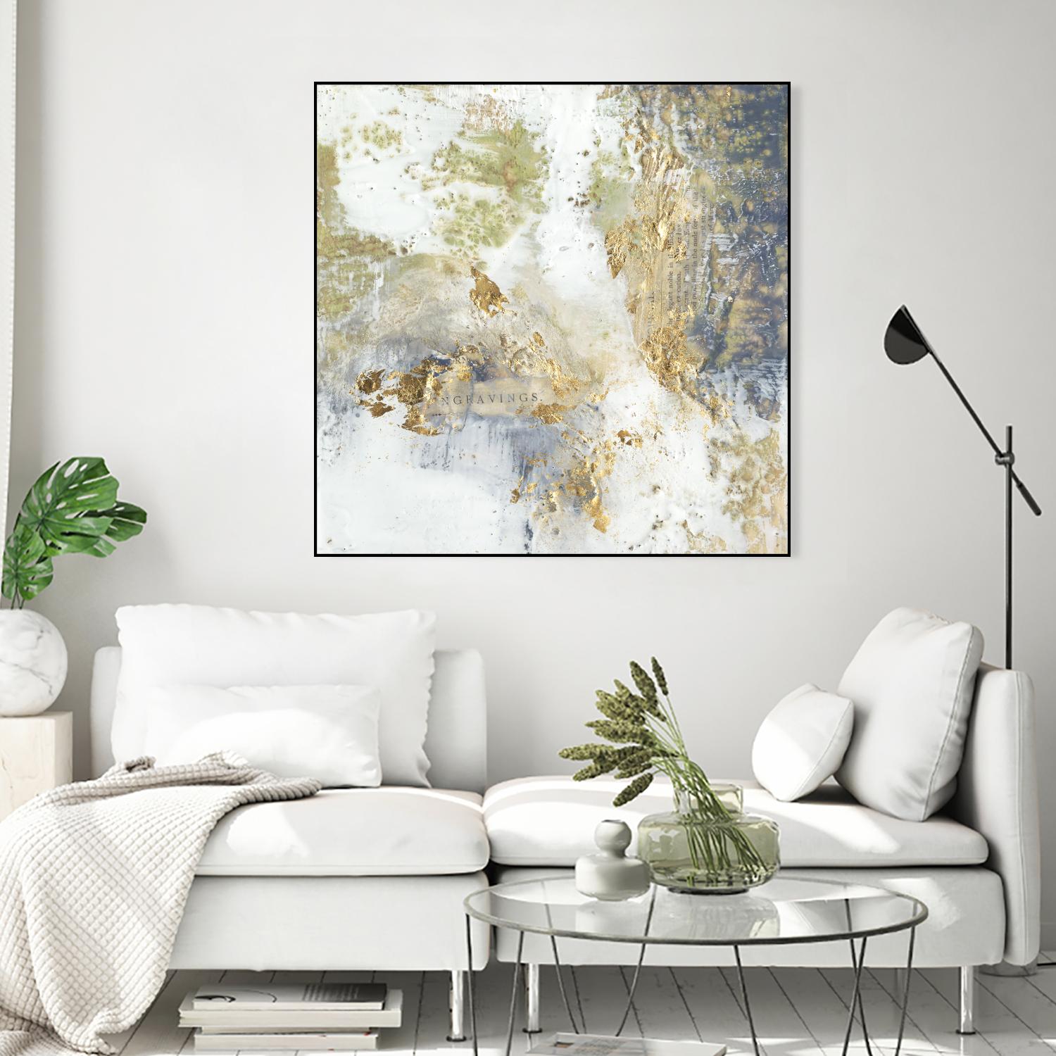 Gilded Aerial by Jennifer Goldberger on GIANT ART - abstract