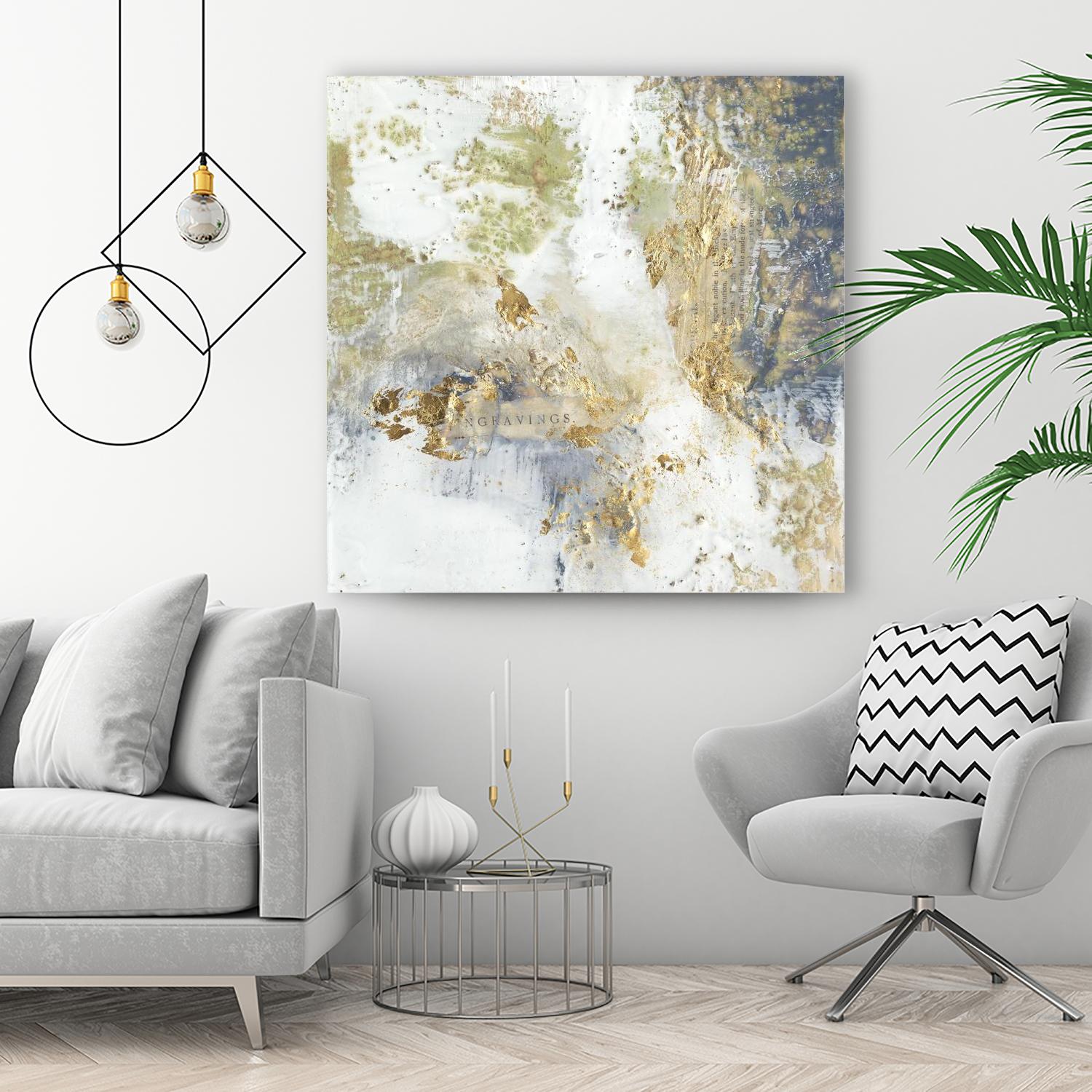 Gilded Aerial by Jennifer Goldberger on GIANT ART - abstract