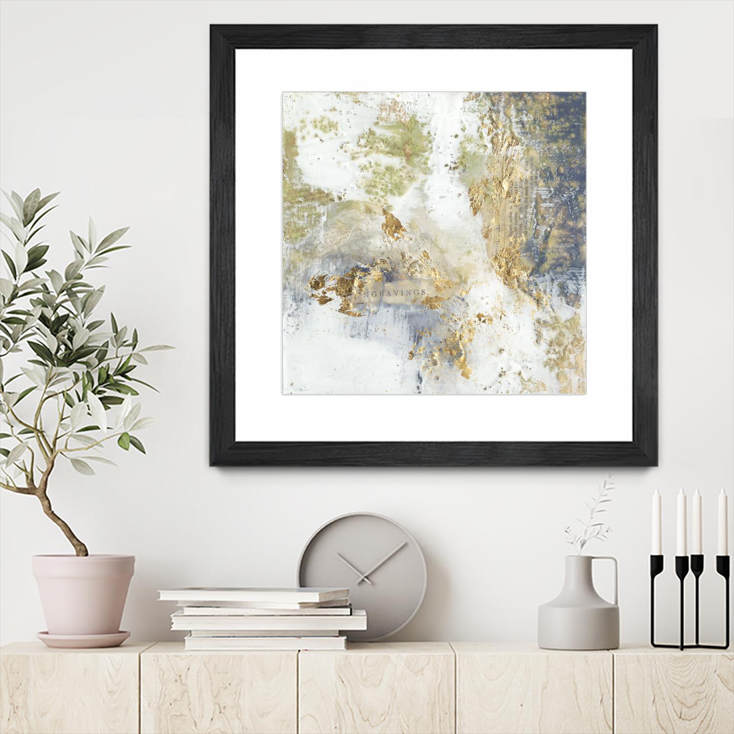 Gilded Aerial by Jennifer Goldberger on GIANT ART - abstract