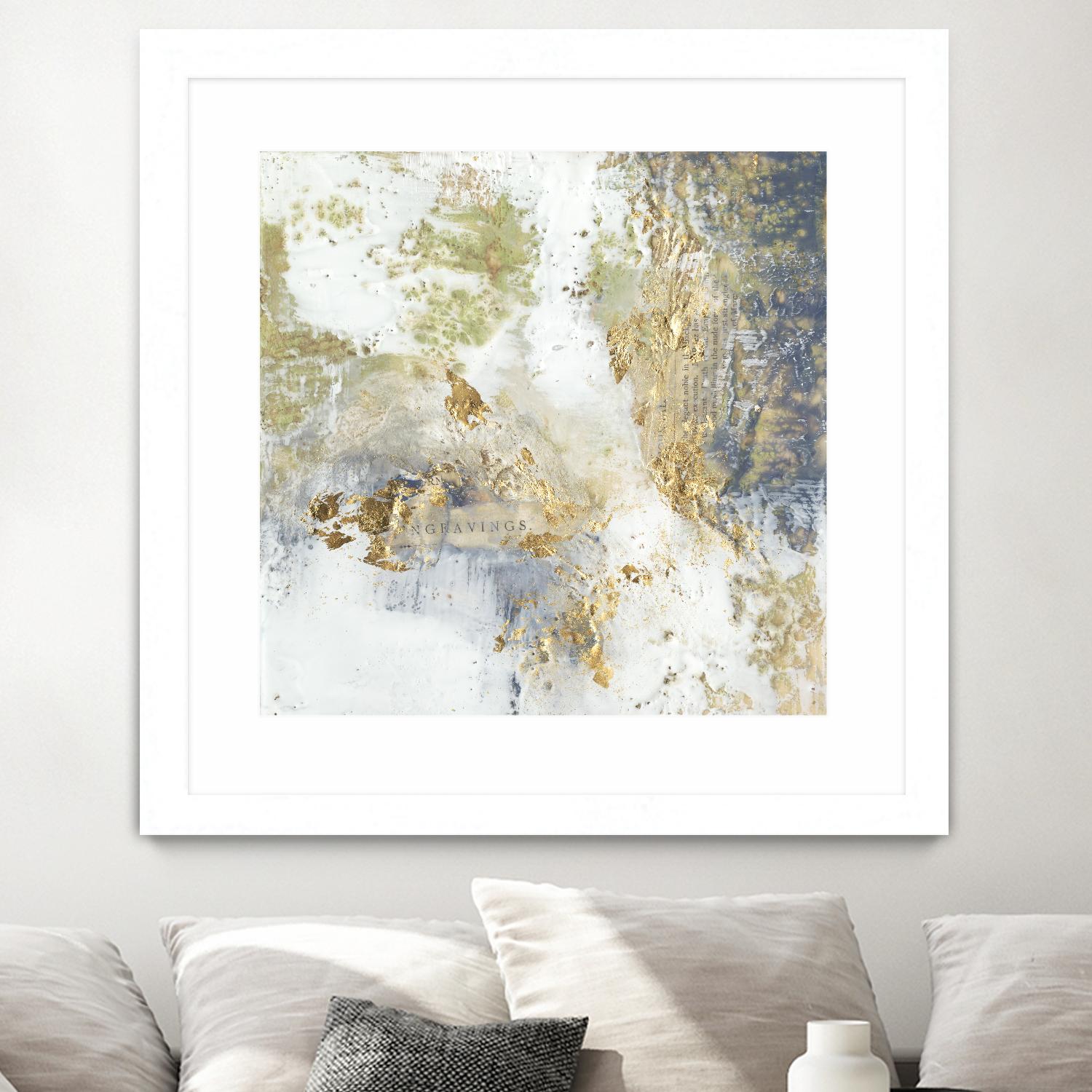 Gilded Aerial by Jennifer Goldberger on GIANT ART - abstract
