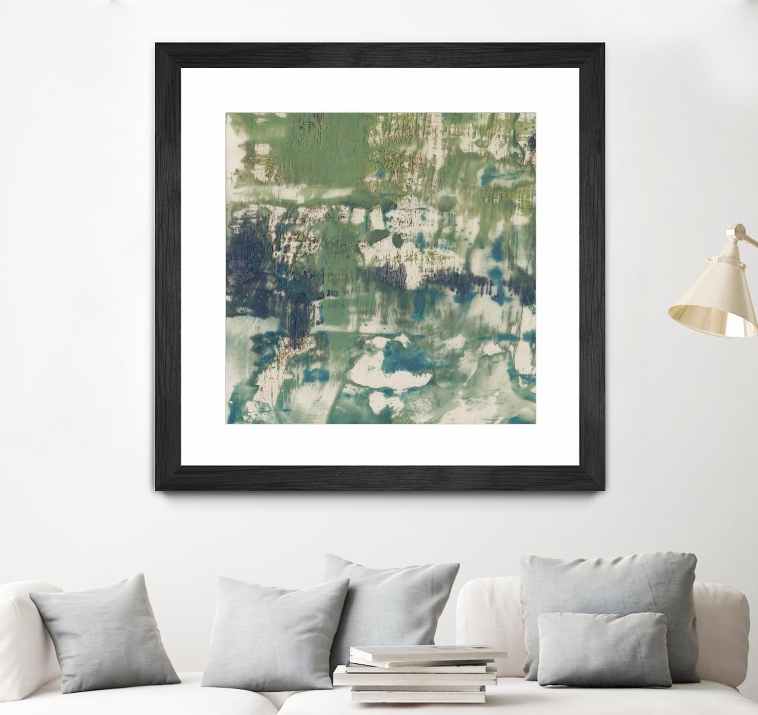 Obscured Horizon I by Jennifer Goldberger on GIANT ART - green abstract