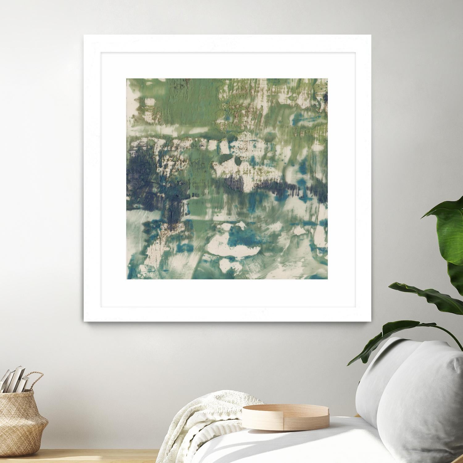 Obscured Horizon I by Jennifer Goldberger on GIANT ART - green abstract