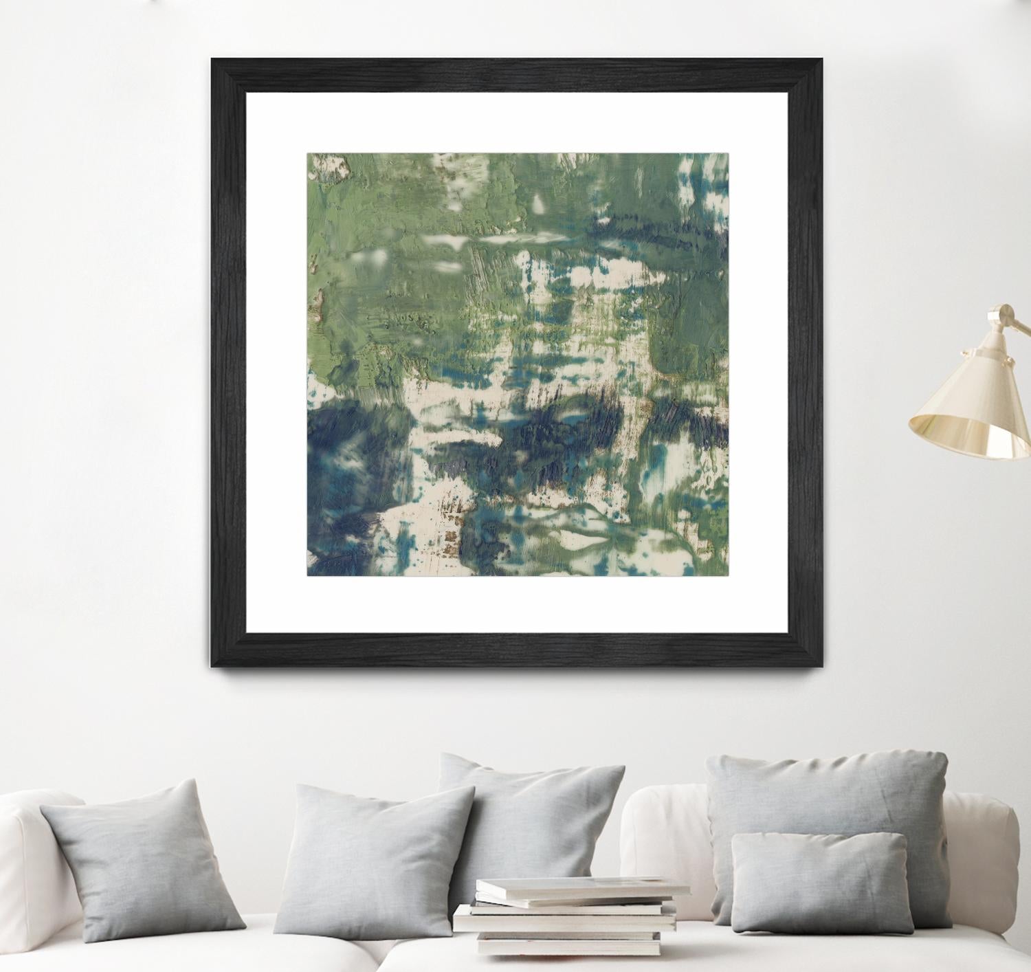 Obscured Horizon II by Jennifer Goldberger on GIANT ART - green abstract