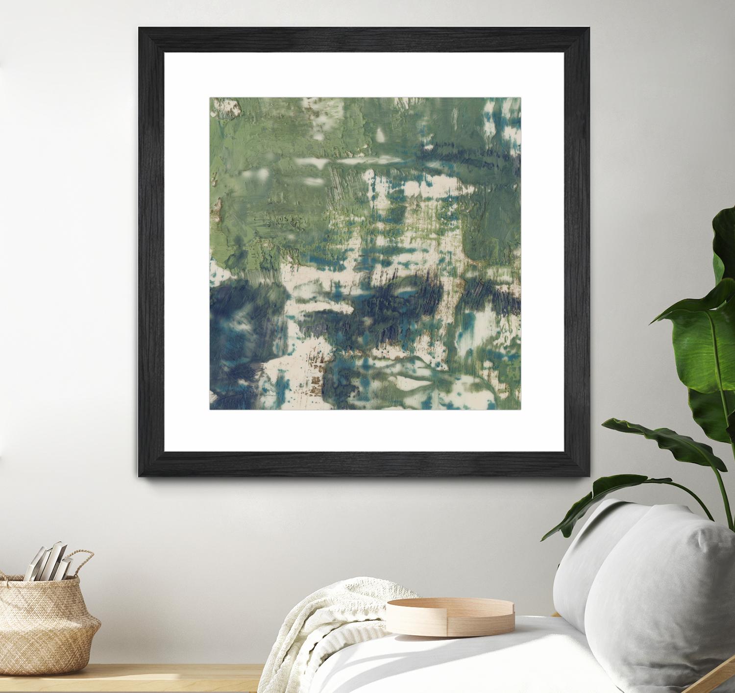 Obscured Horizon II by Jennifer Goldberger on GIANT ART - green abstract