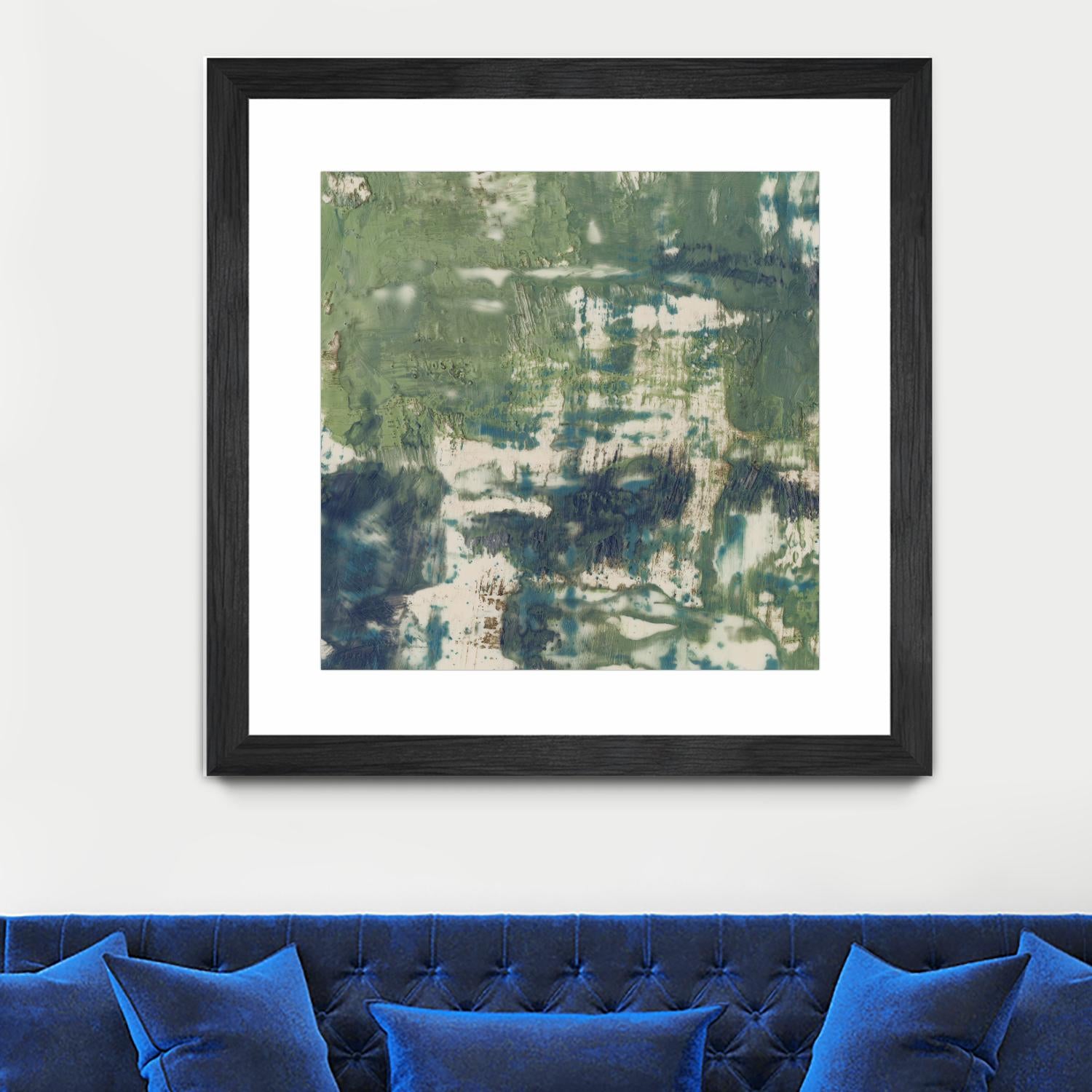 Obscured Horizon II by Jennifer Goldberger on GIANT ART - green abstract