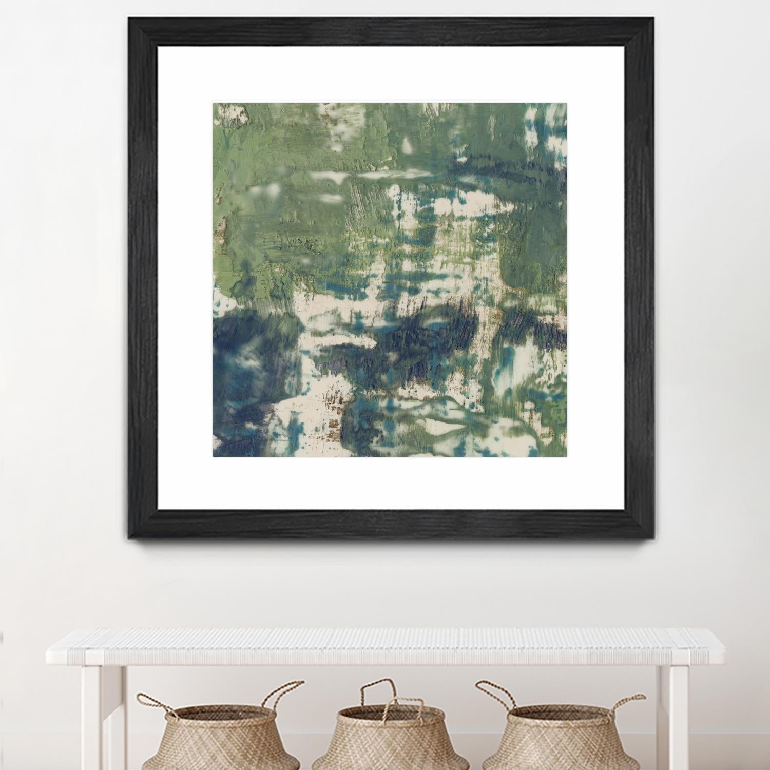 Obscured Horizon II by Jennifer Goldberger on GIANT ART - green abstract