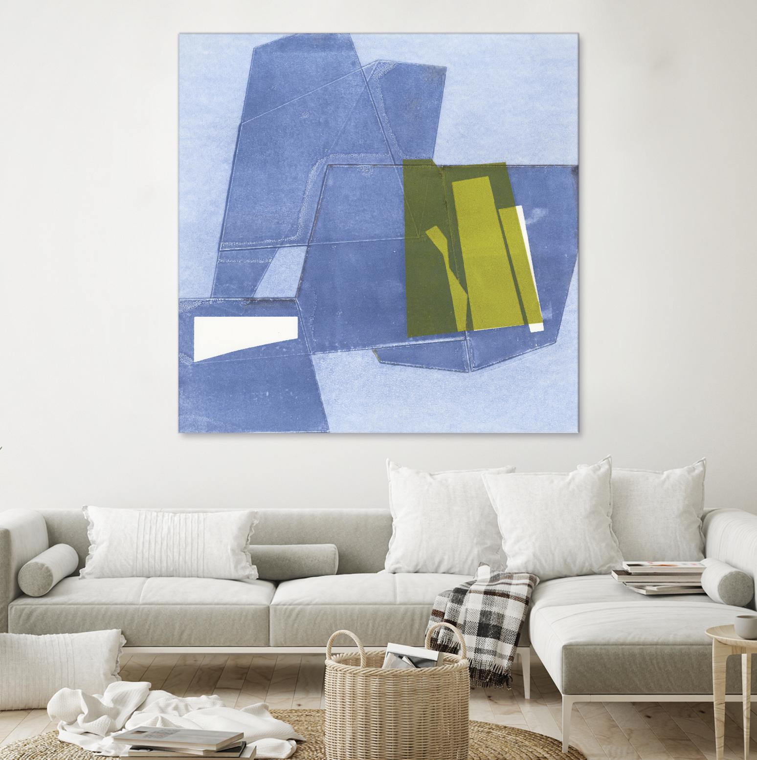 Istanbul #9 by Rob Delamater on GIANT ART - blue abstract