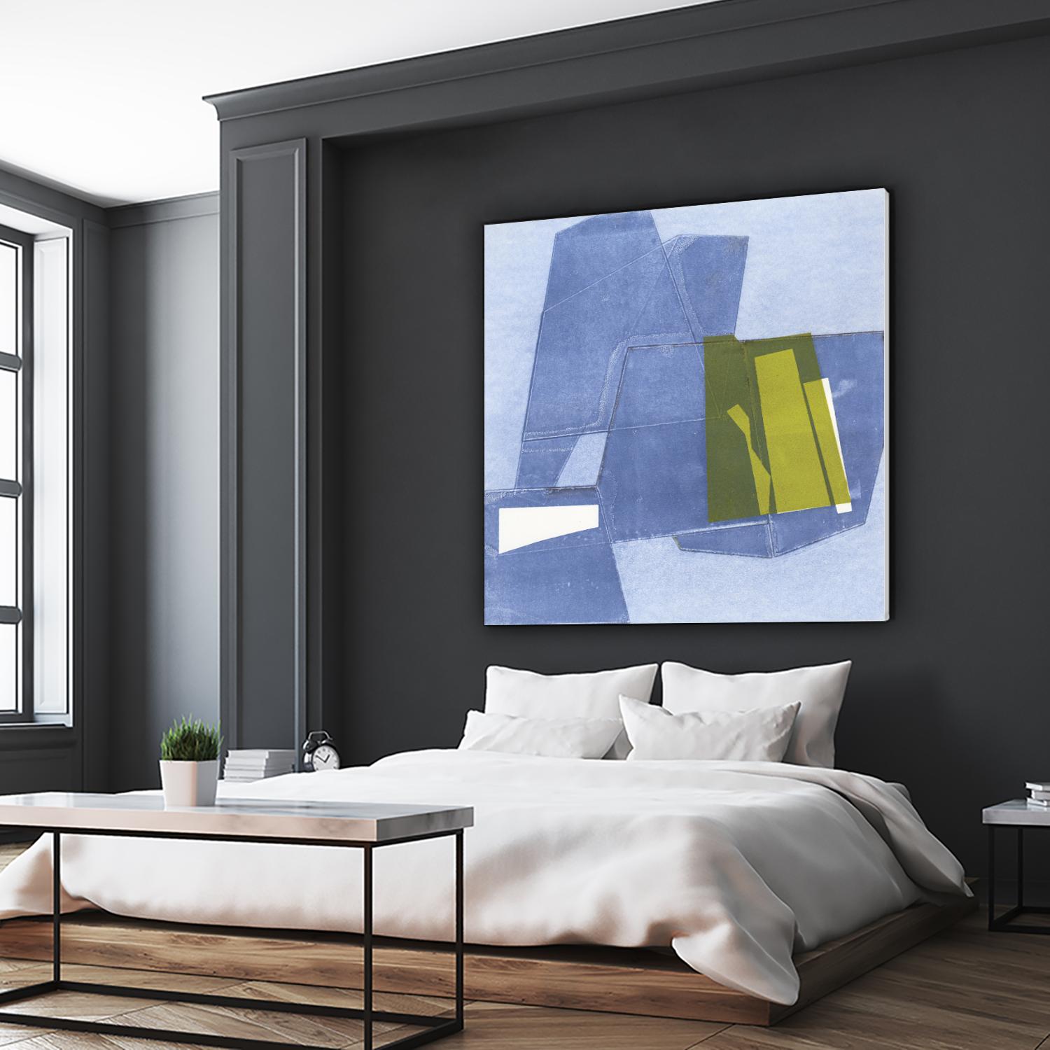 Istanbul #9 by Rob Delamater on GIANT ART - blue abstract