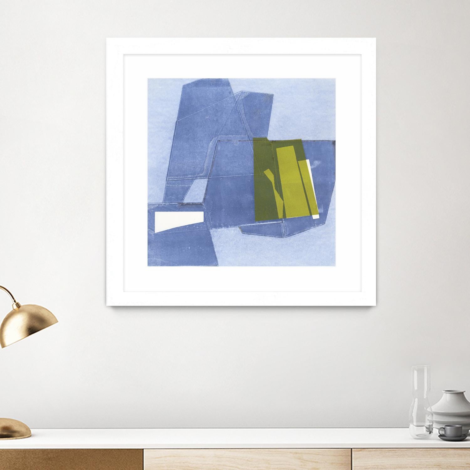 Istanbul #9 by Rob Delamater on GIANT ART - blue abstract