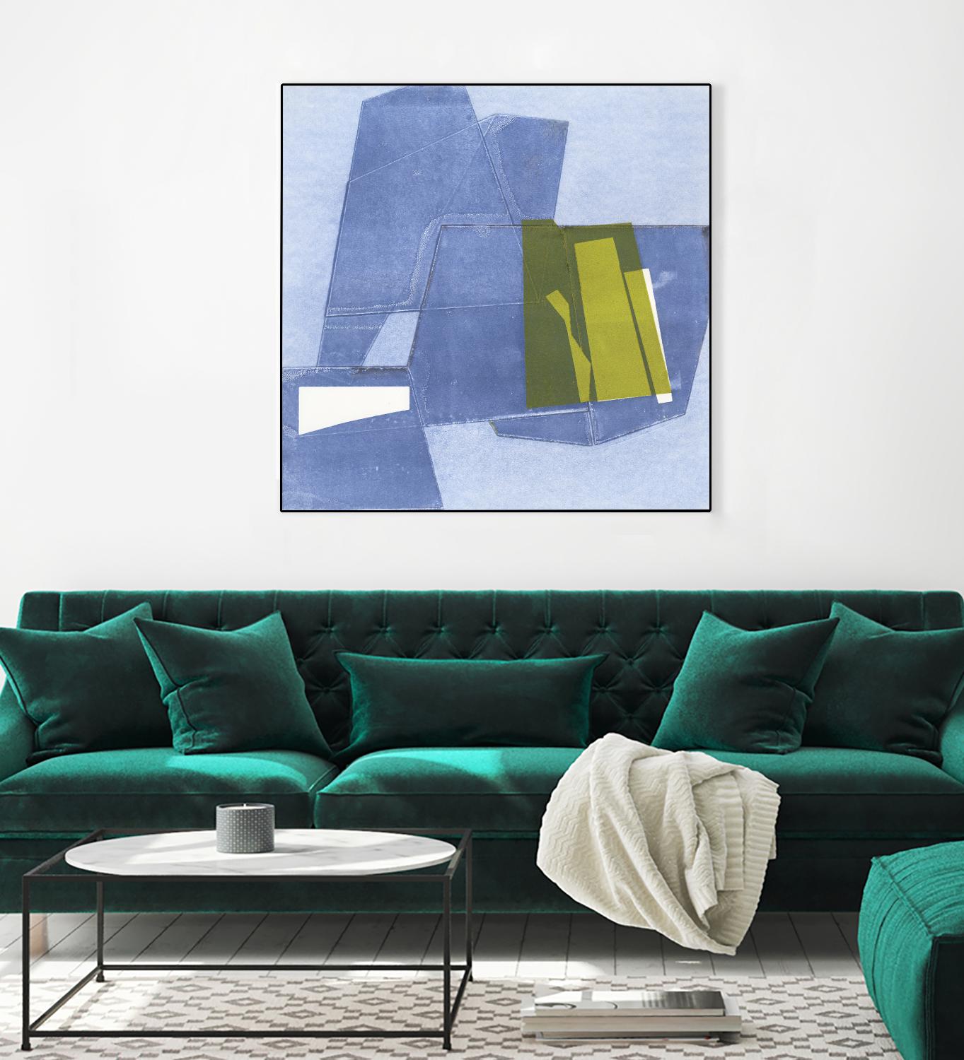 Istanbul #9 by Rob Delamater on GIANT ART - blue abstract