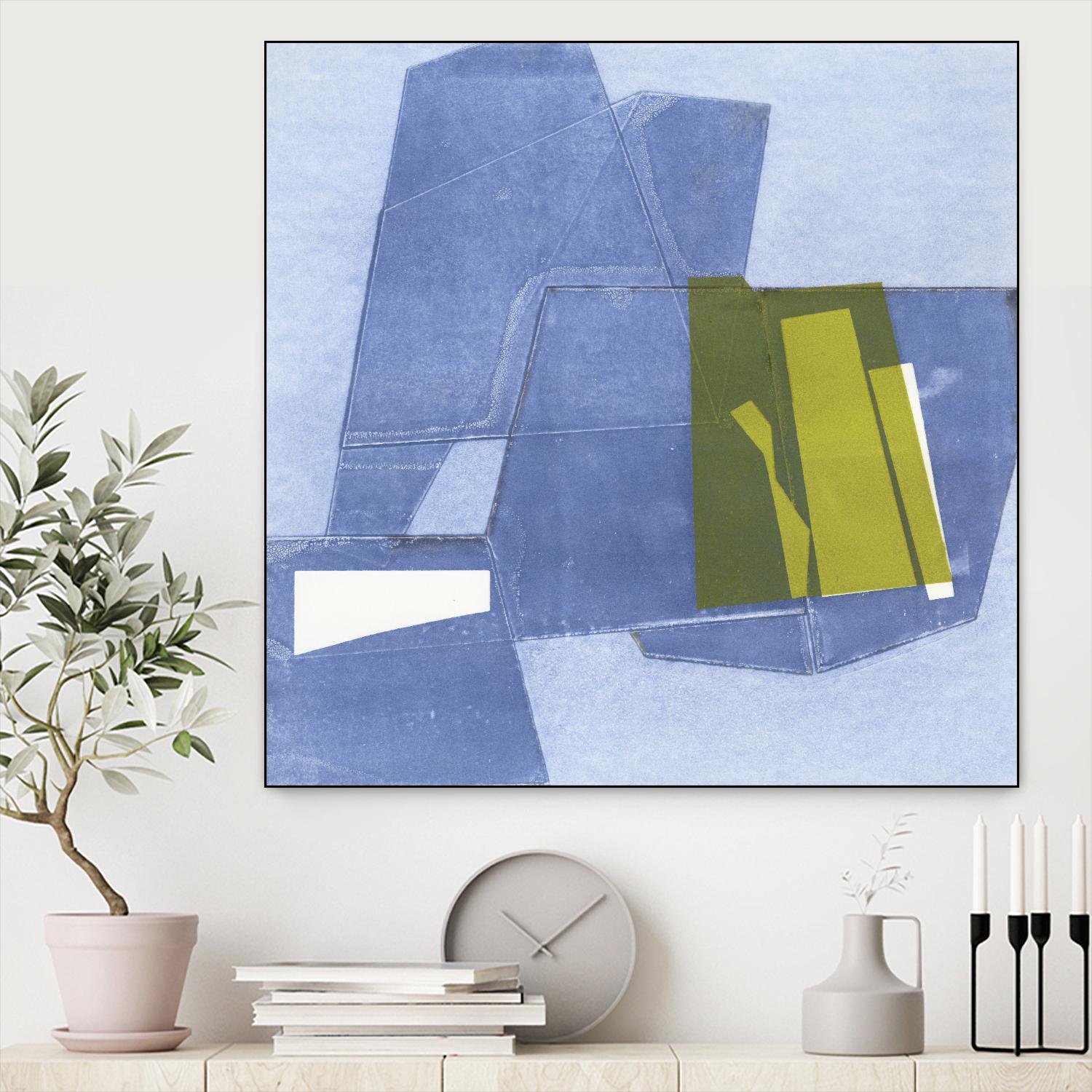 Istanbul #9 by Rob Delamater on GIANT ART - blue abstract