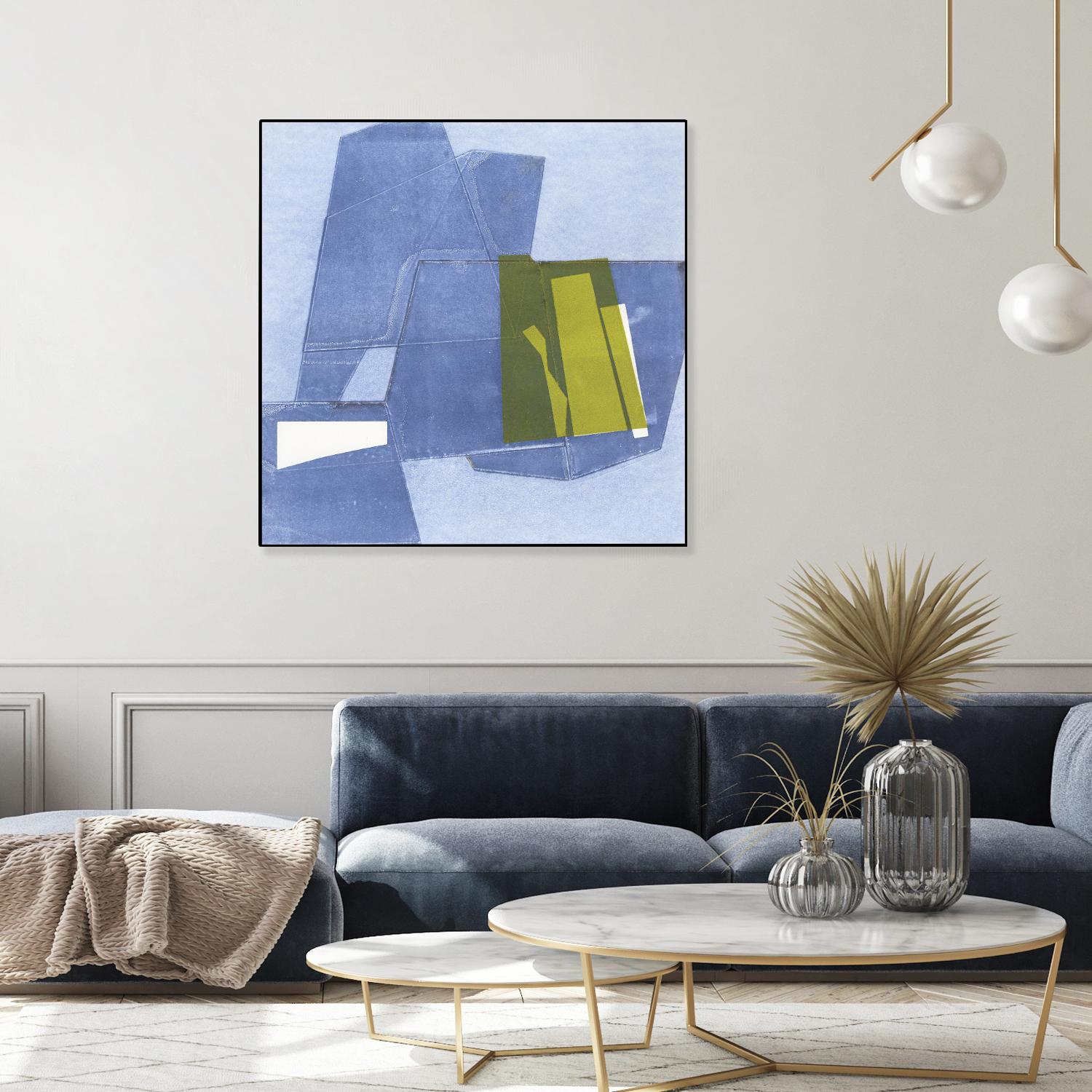 Istanbul #9 by Rob Delamater on GIANT ART - blue abstract