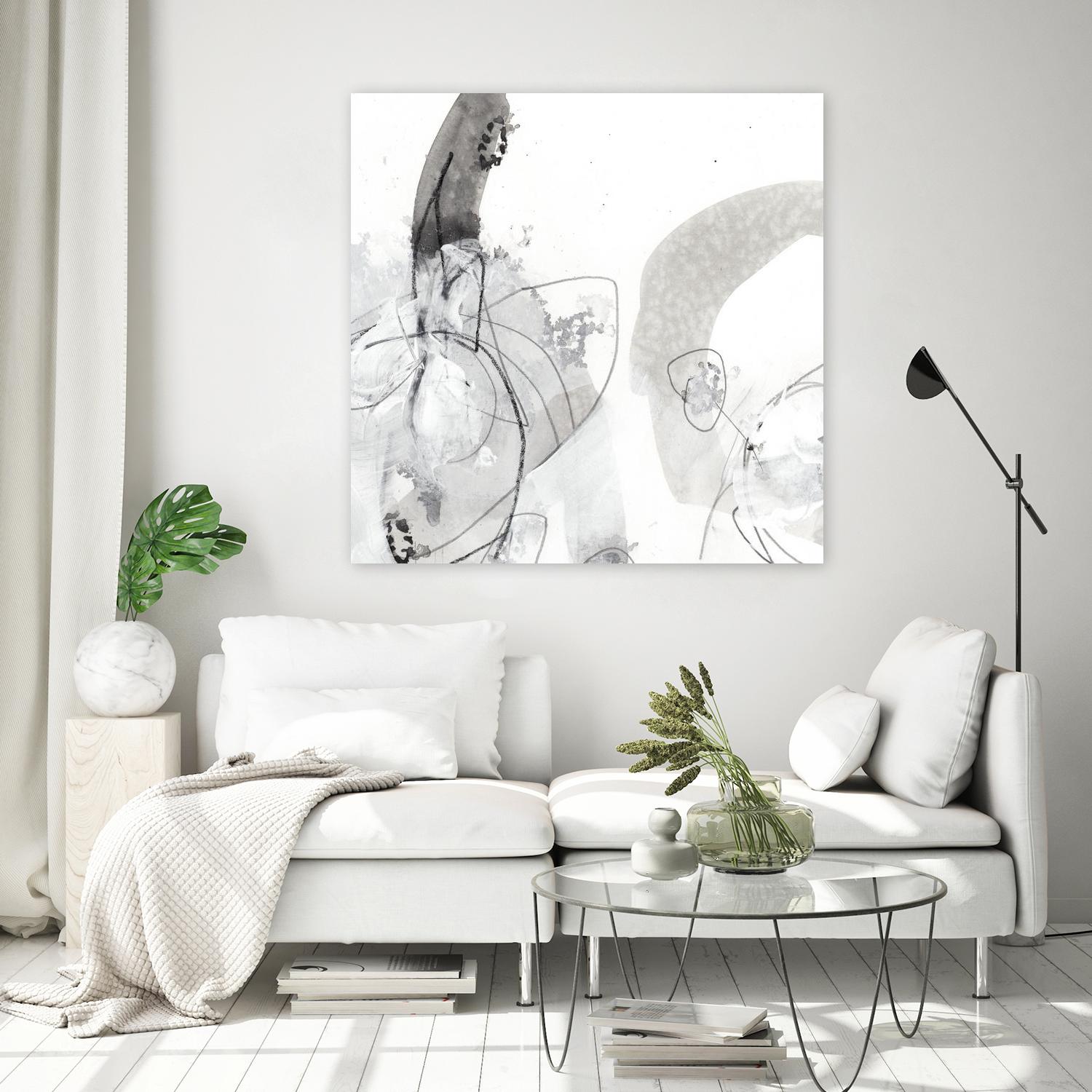 Monochrome Gestures III by June Erica Vess on GIANT ART - black abstract