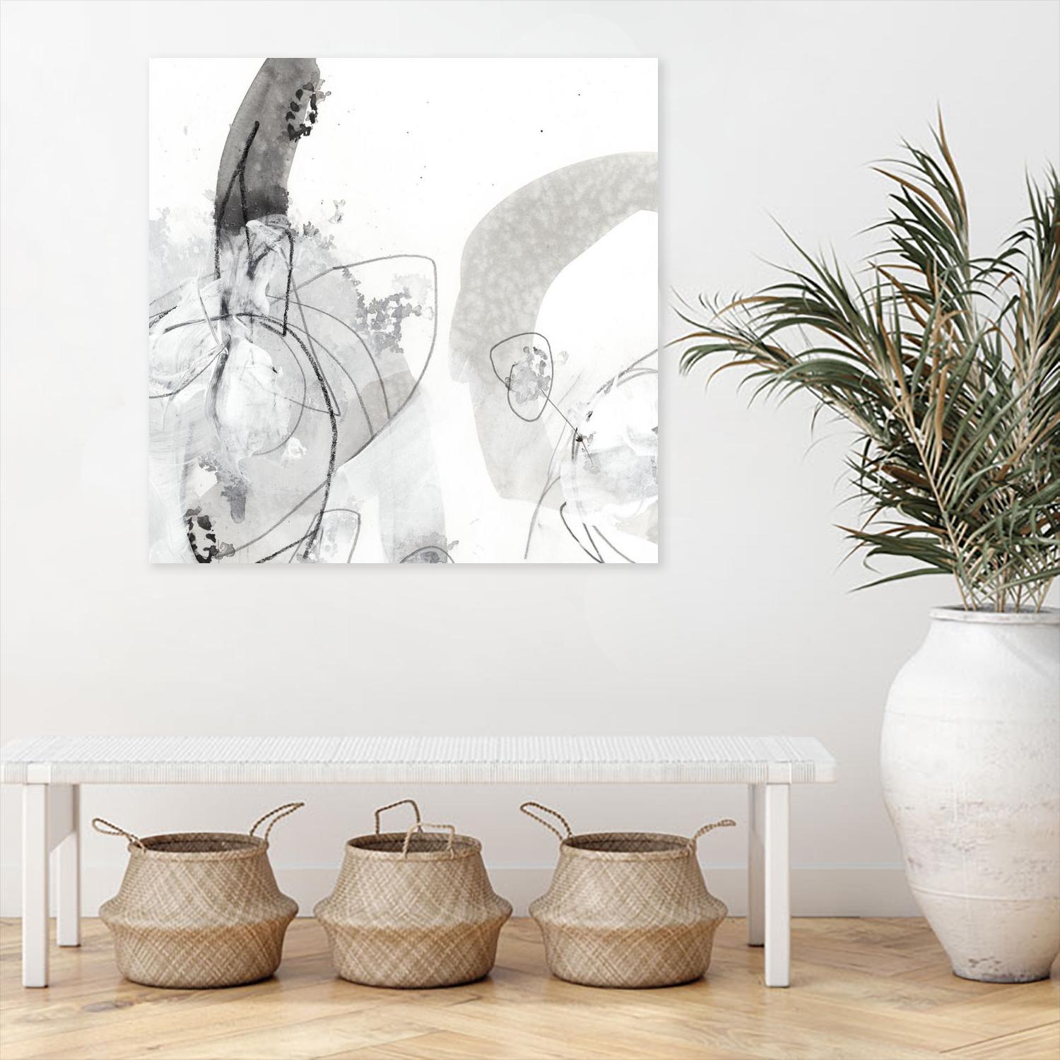 Monochrome Gestures III by June Erica Vess on GIANT ART - black abstract