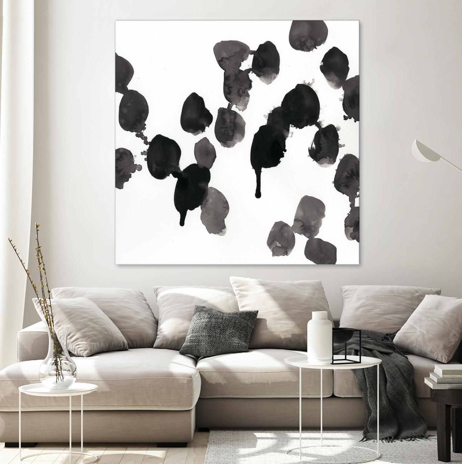 Monochrome Gestures VII by June Erica Vess on GIANT ART - black abstract